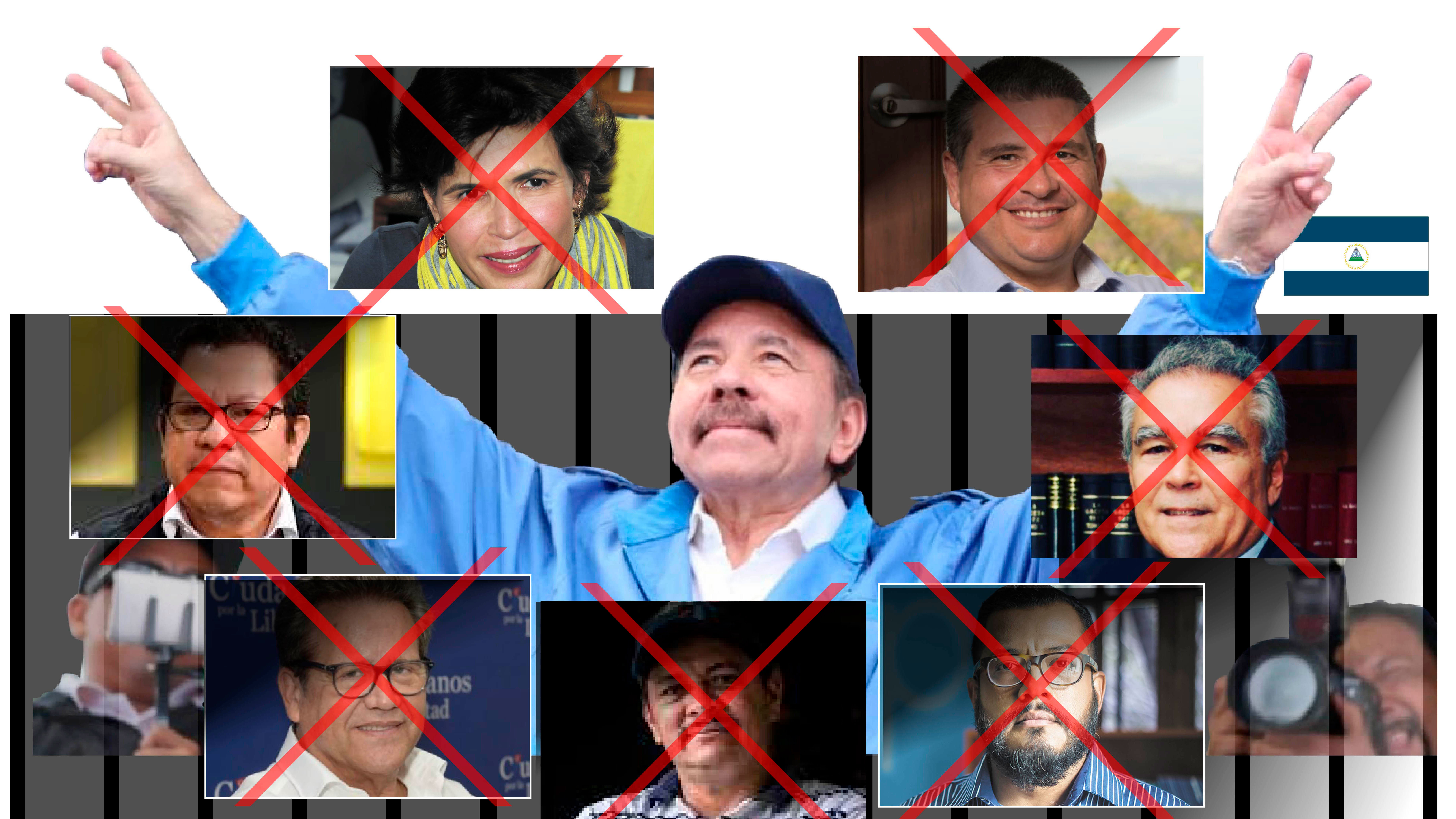 Daniel Ortega se declaró ganador de las elecciones de noviembre 2021 despues de apresar a los candidatos opositores que lo superaban.