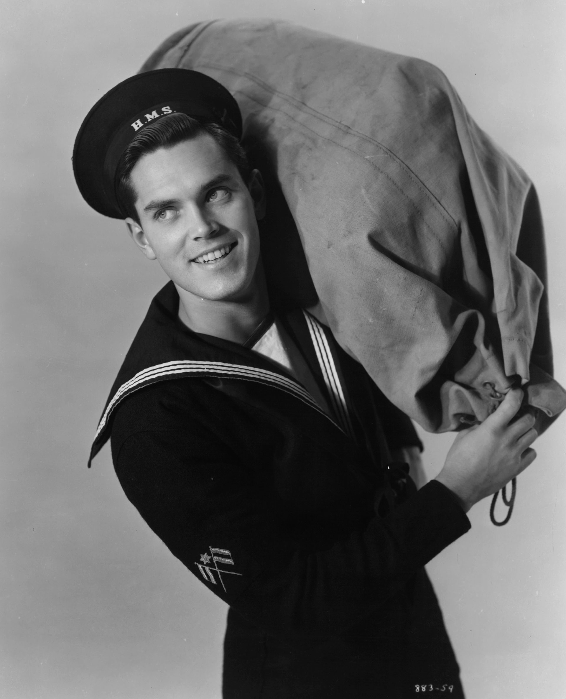 Jeffrey Hunter en la película Sailor Of The King, en 1953 (Foto: 20th Century-Fox/Getty Images)