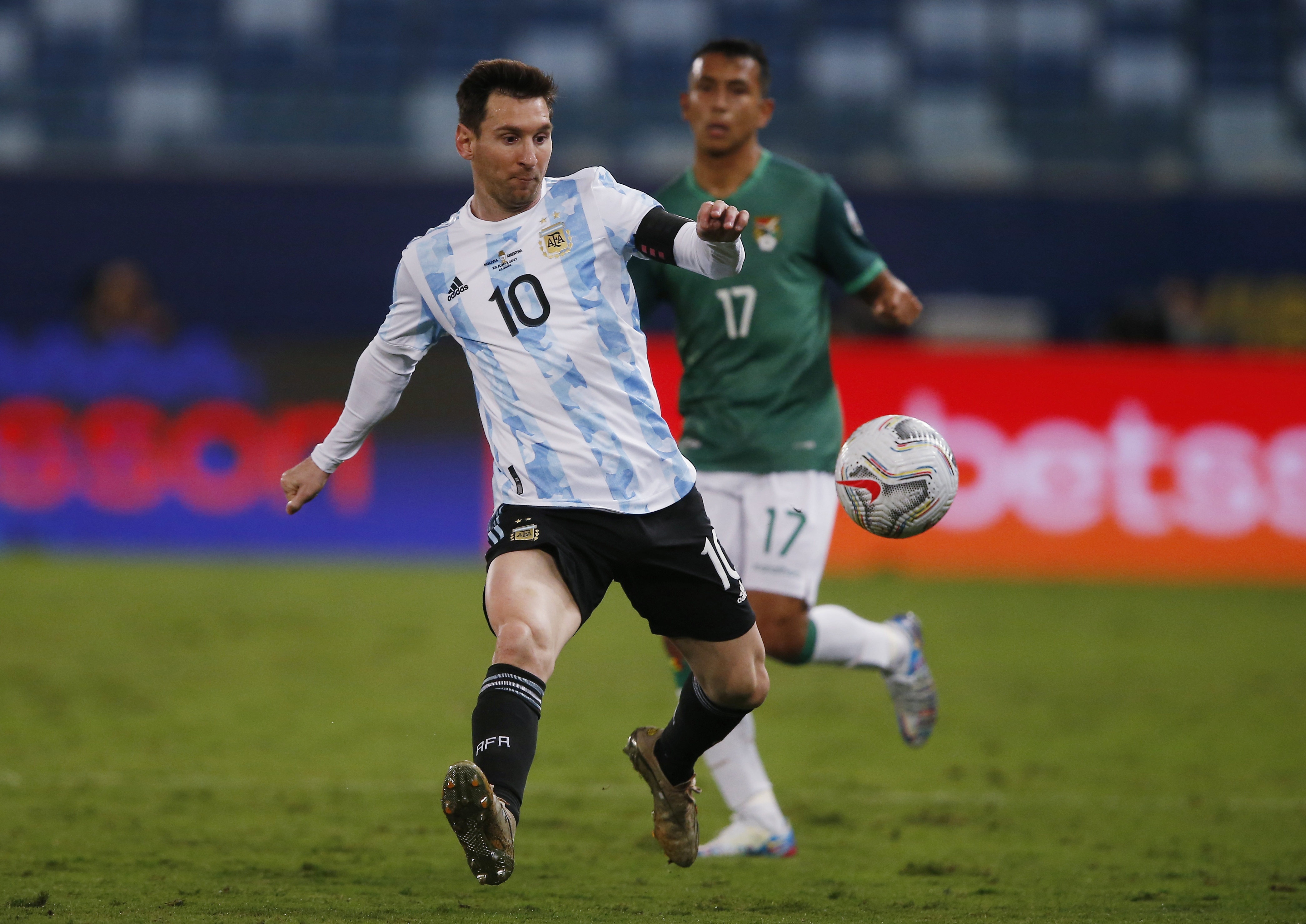 Lionel Messi es el futbolista con más presencias en la historia de la selección argentina (Reuters)
