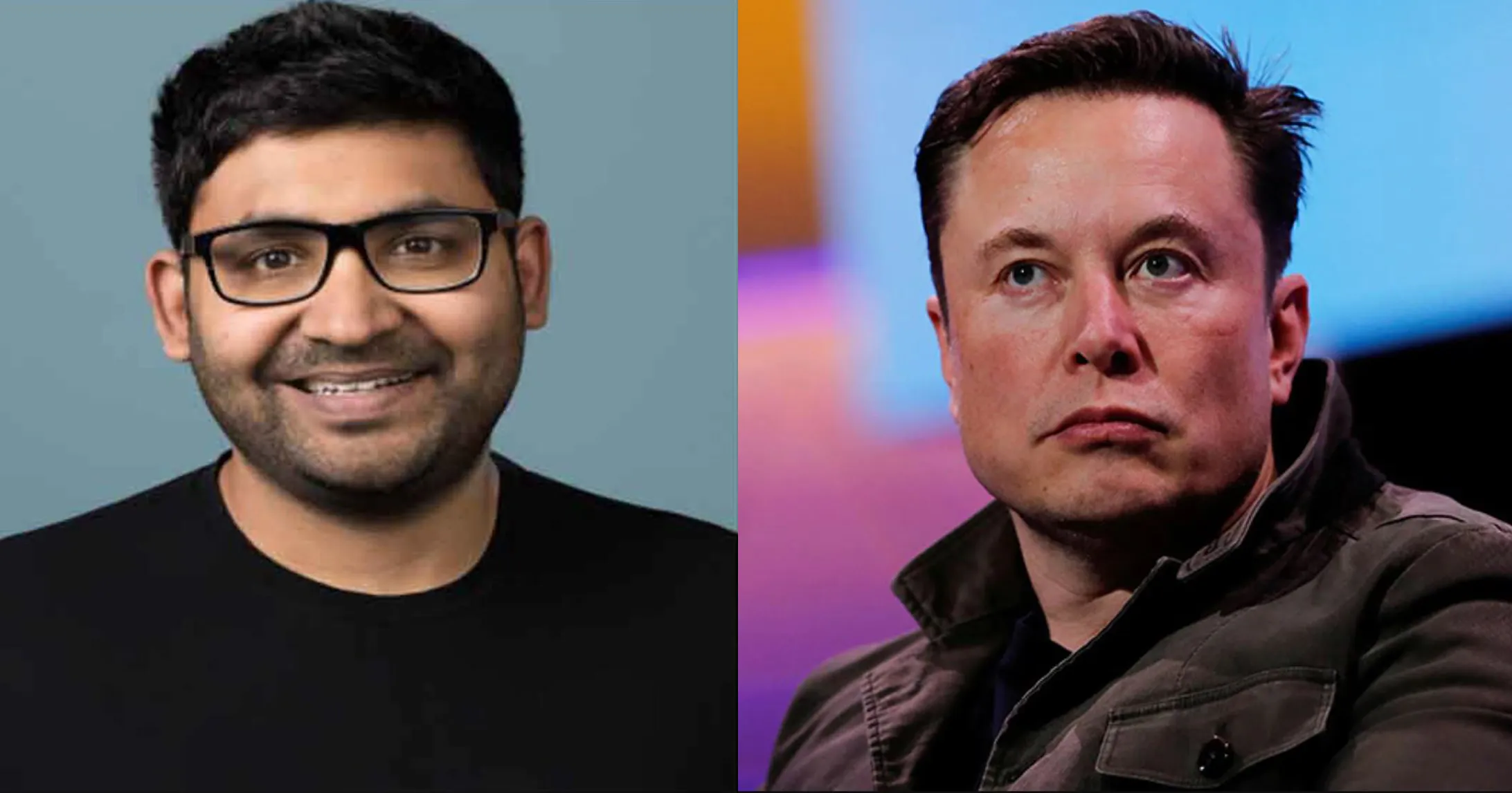 Parag Agrawal vs Elon Musk.  (photo: Composition/Jose Arana)