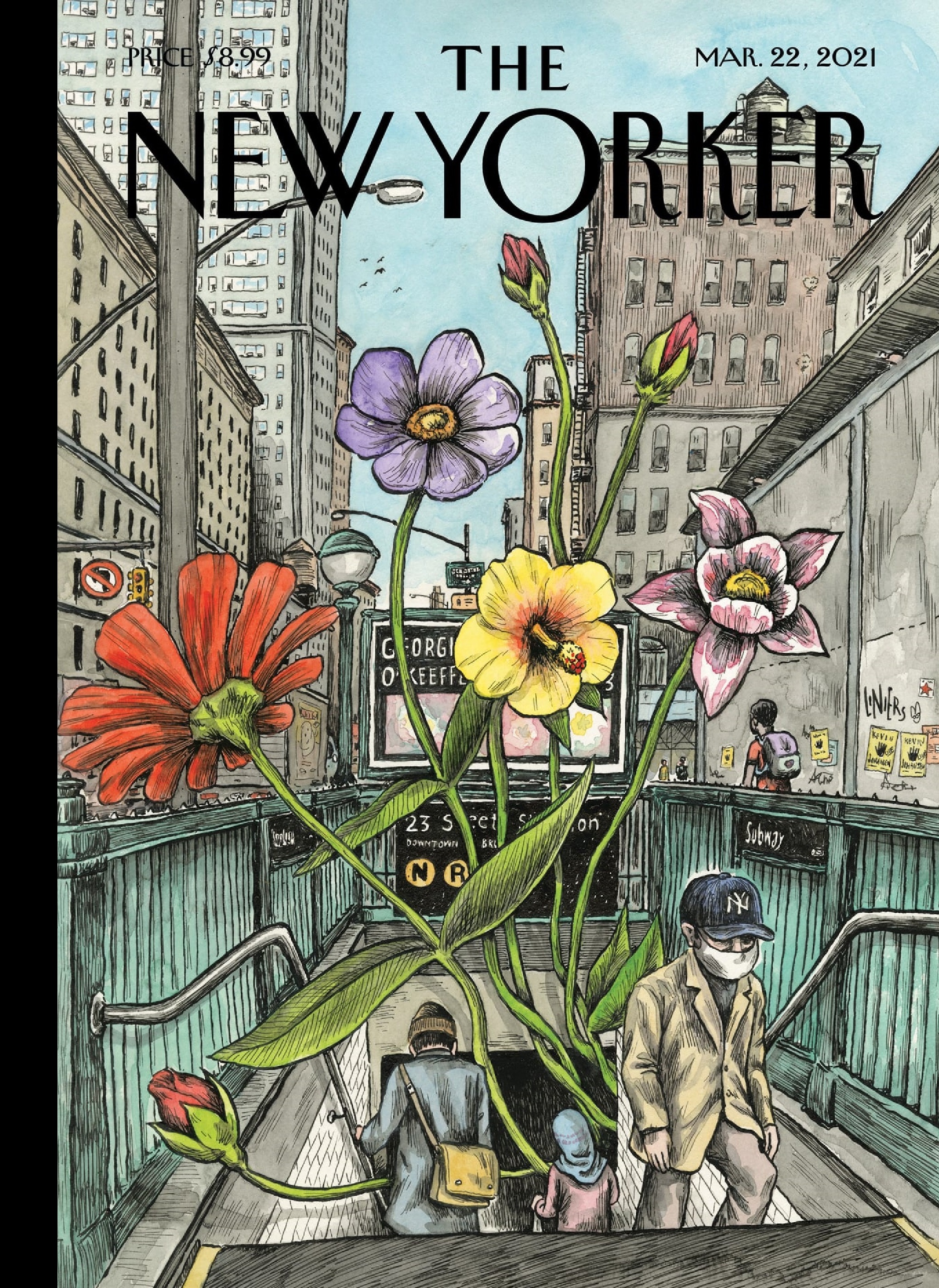 Liniers recibe la primavera boreal desde la tapa de The New Yorker - Infobae
