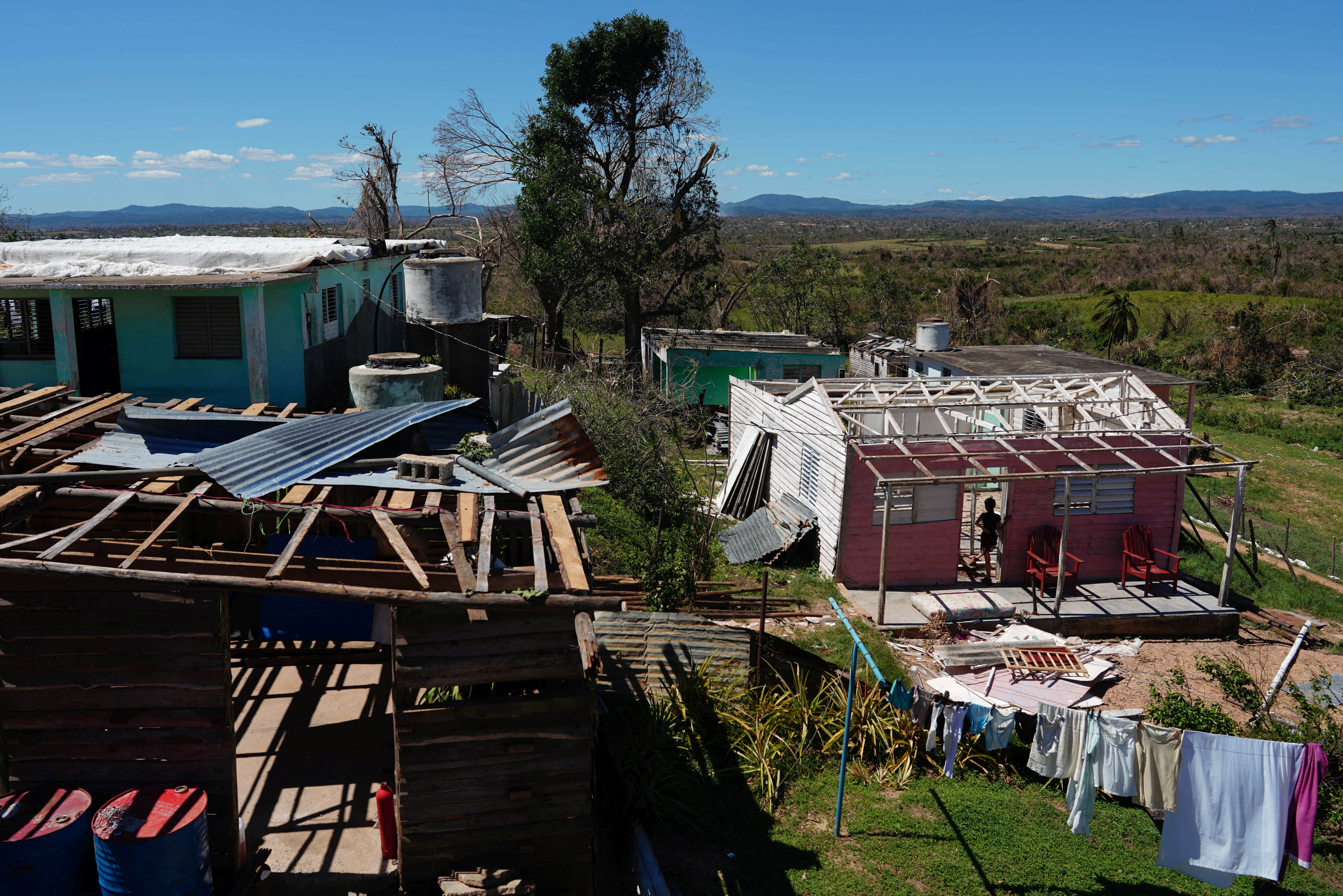 Casas dañadas por el paso del huracán (REUTERS/Alexandre Meneghini)