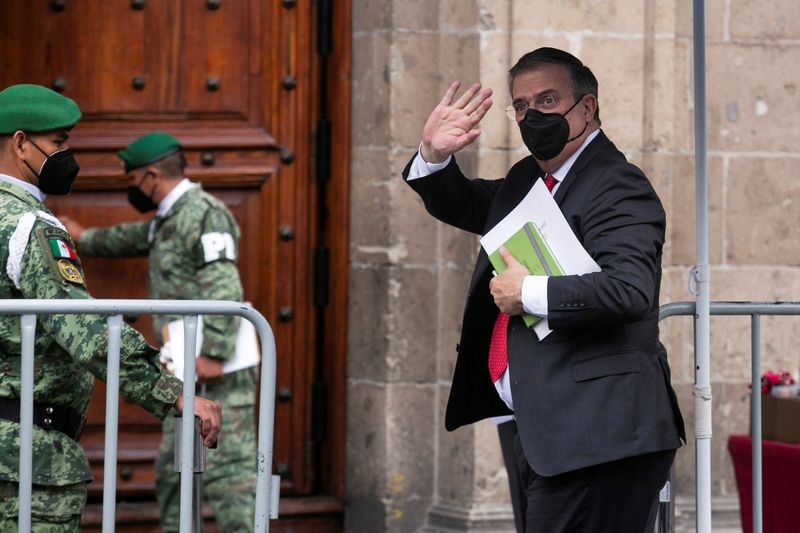 El canciller mexicano retomará su actividades presenciales tras diez días de confinamiento por el COVID-19. (Foto: REUTERS/Quetzalli Nicte-ha)