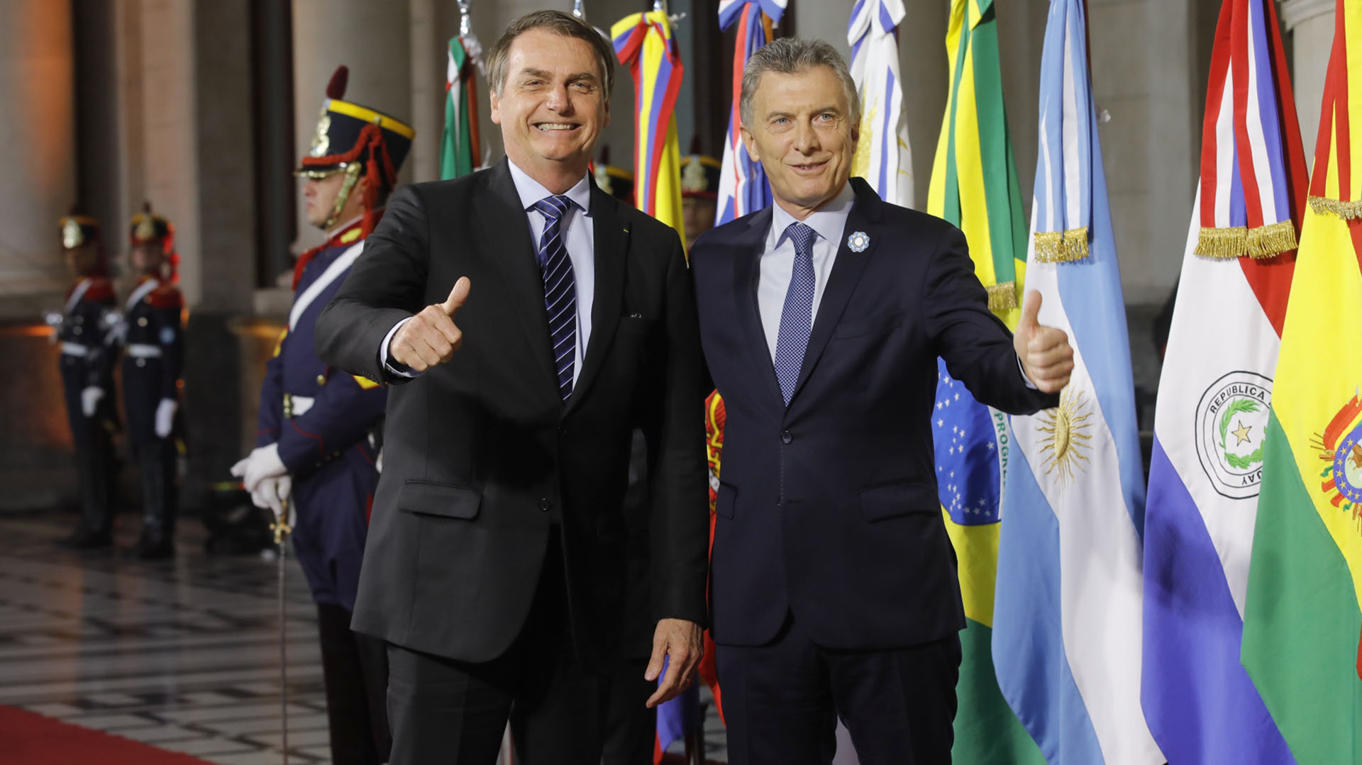 Jair Bolsonaro y Mauricio Macri en la cumbre del Mercosur del 2019