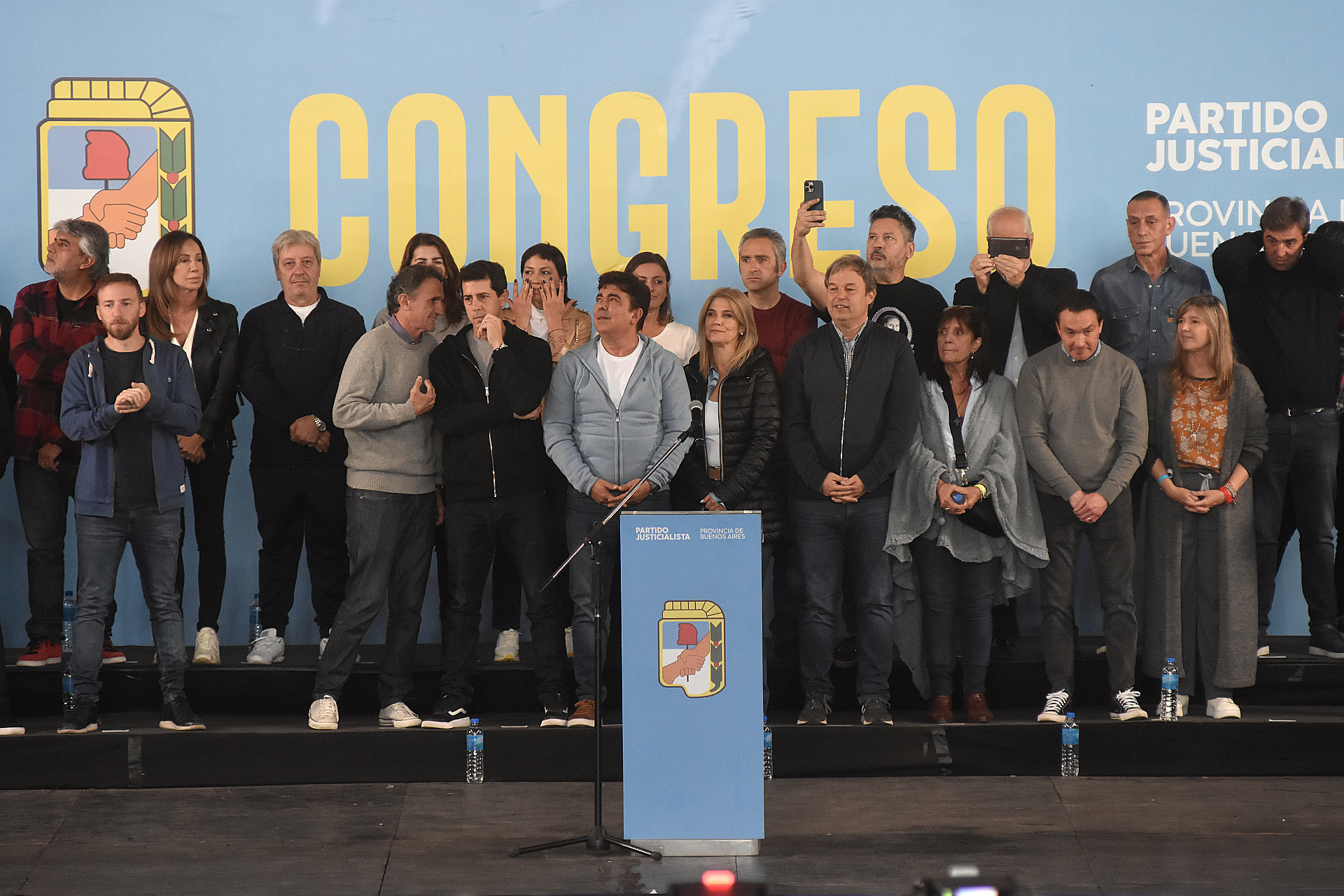 Postal del Congreso del PJ bonaerense que encabezó Máximo Kirchner en La Matanza
