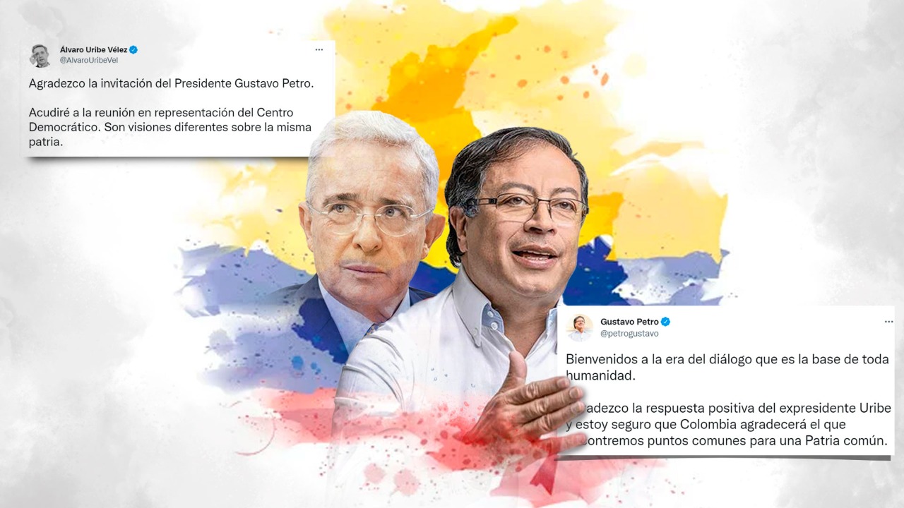 El expresidente de Colombia Álvaro Uribe Vélez aceptó reunirse con el nuevo mandatario de Colombia, Gustavo Petro