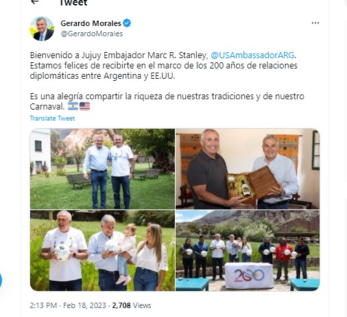 Tuit de Gerardo Morales