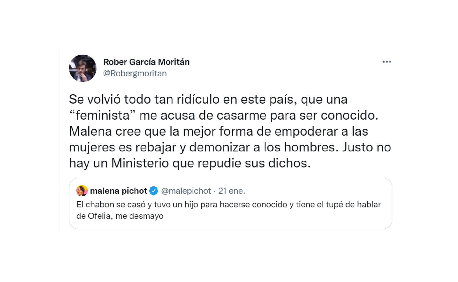 La opinión de Malena Pichot y la respuesta de Roberto García Moritán 