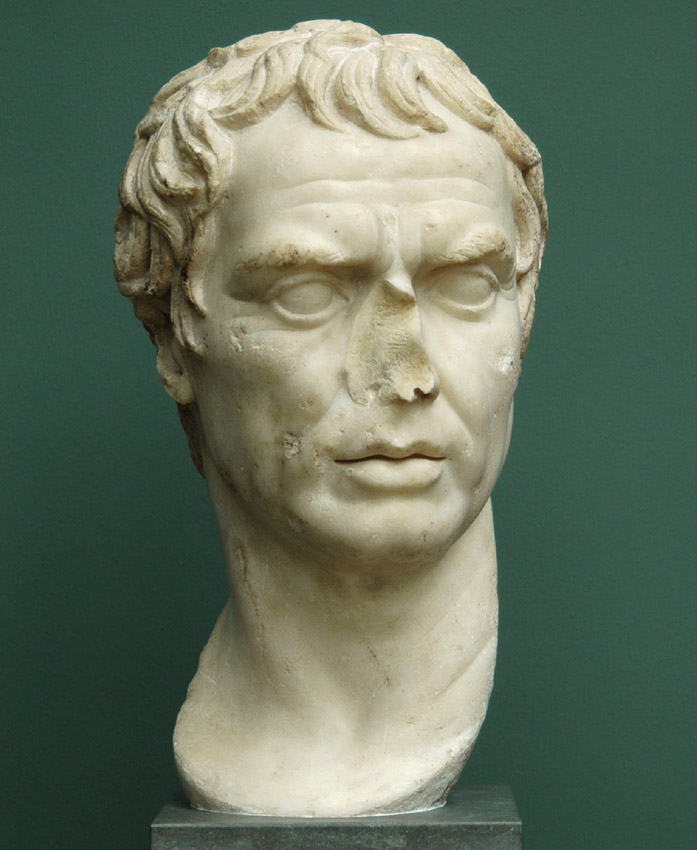 Busto varonil conocido como Sila, c. 40 a.C. copia de un original de finales del siglo II a.C. o época augustea (Wikipedia/Copenhague, Ny Carlsberg Glyptotek)