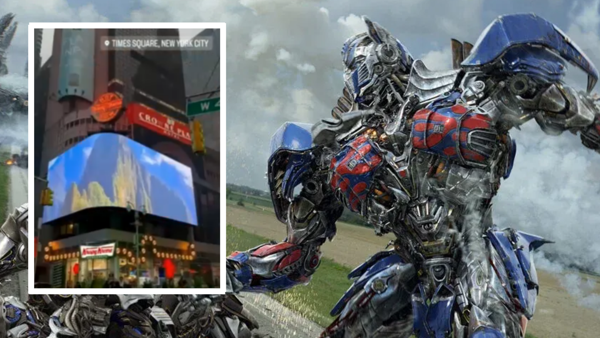 ‘Transformers 7′: Imágenes de Machu Picchu se lucieron en el Times Square de Nueva York