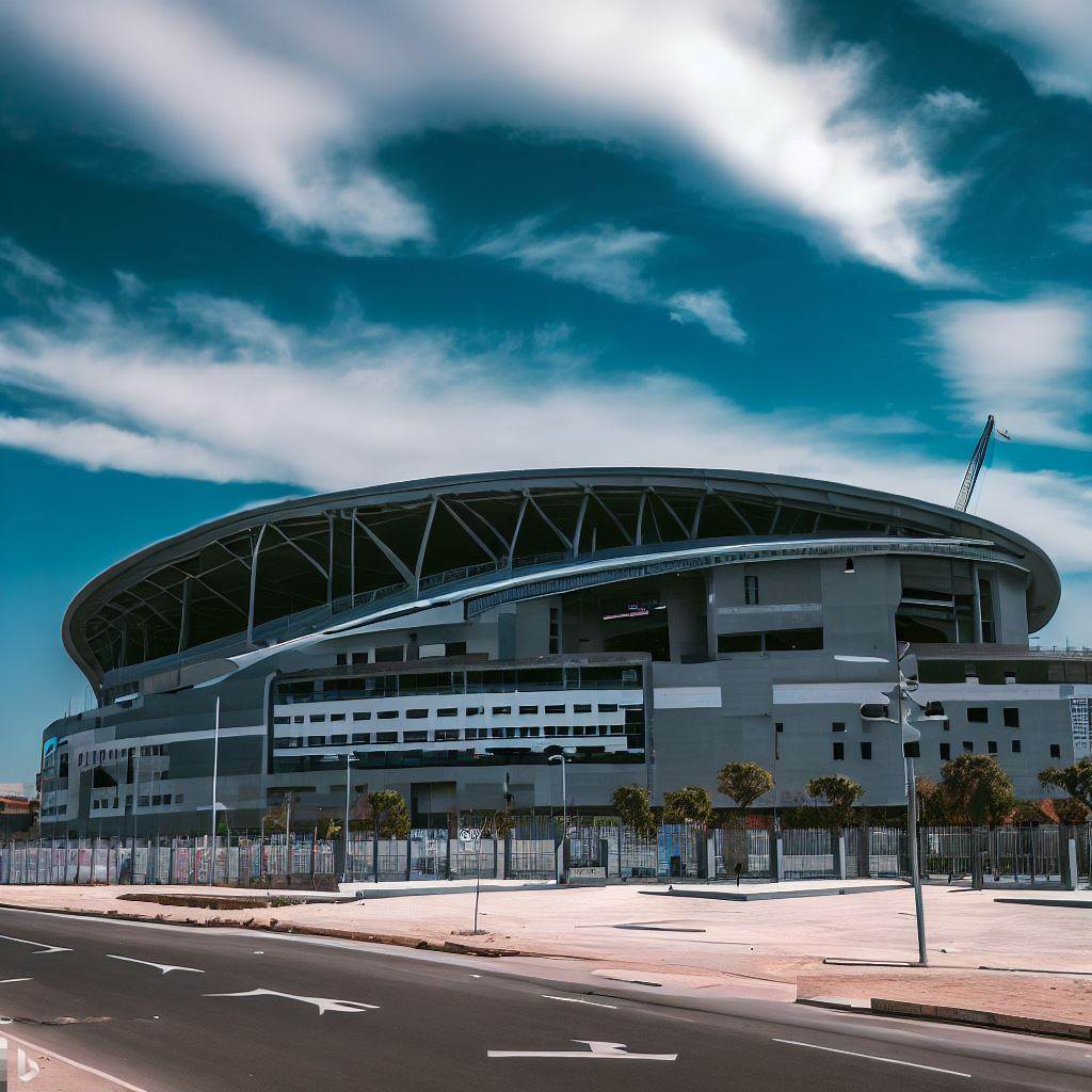 General Santander Stadium of the future designed by Bing Image Creator