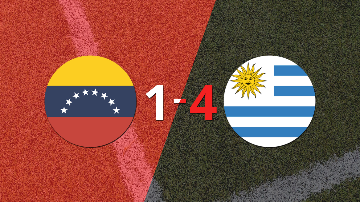 Alvaro Rodriguez impulsó la victoria de Uruguay frente a Venezuela con dos goles