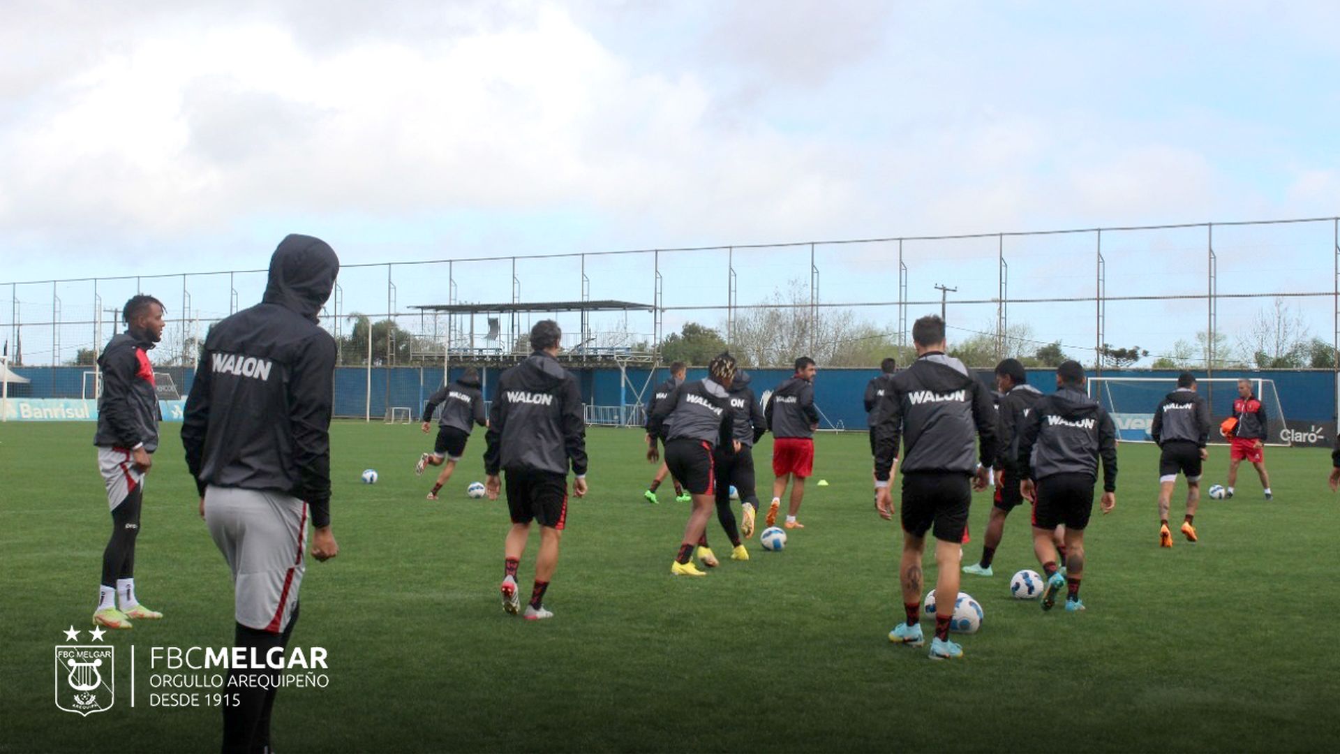 Melgar trained at the Porto Alegre Gremio sports center prior to the duel with Internacional for the South American Cup