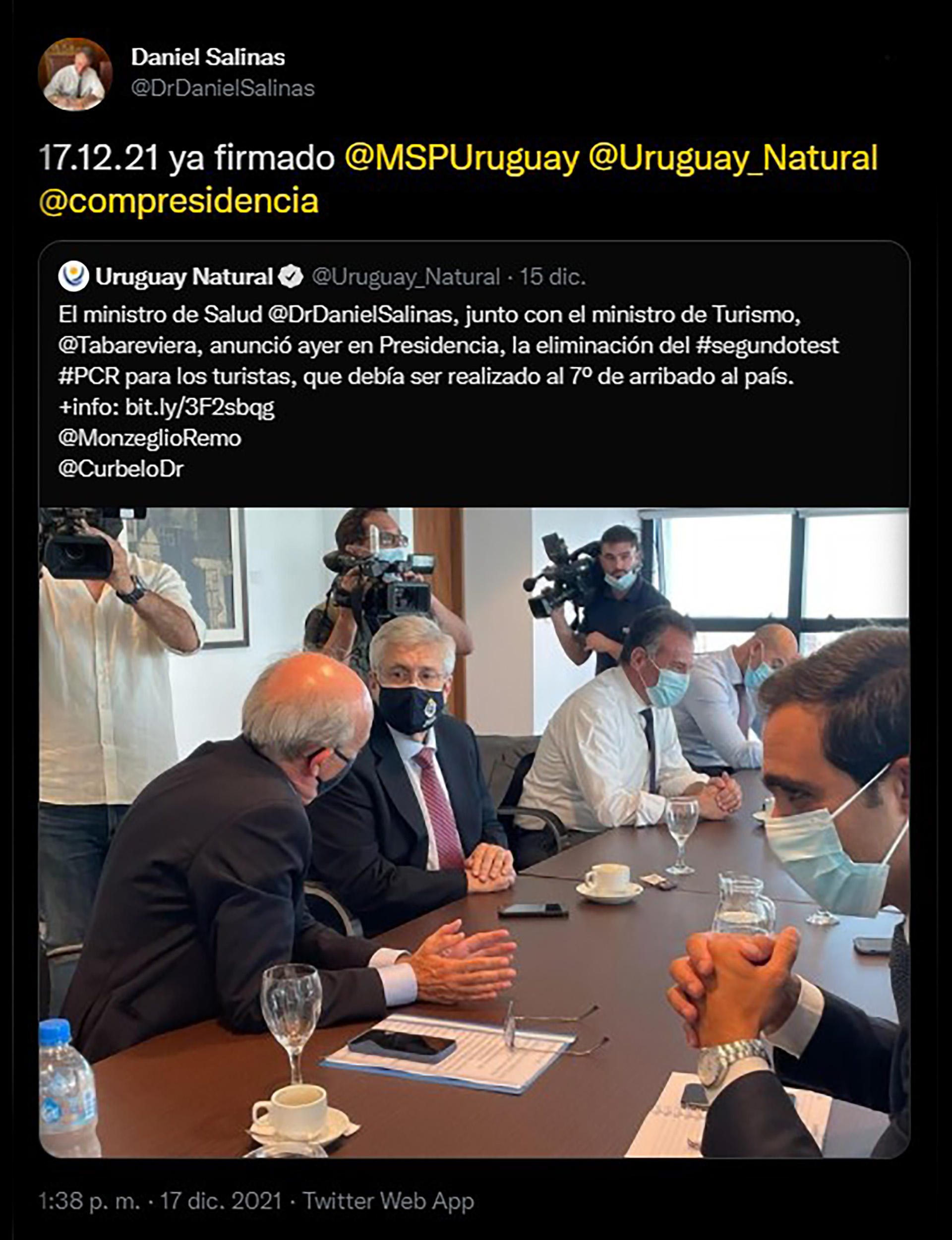 El mensaje de Daniel Salinas