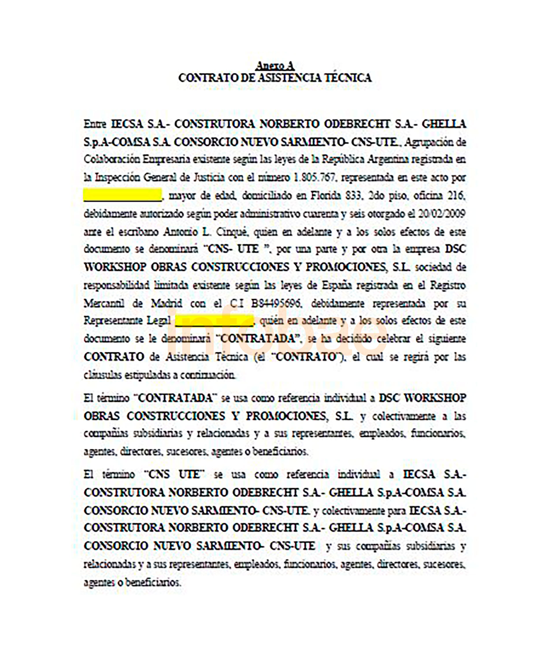 El contrato de asistencia técnica del consorcio de empresas por el Soterramiento