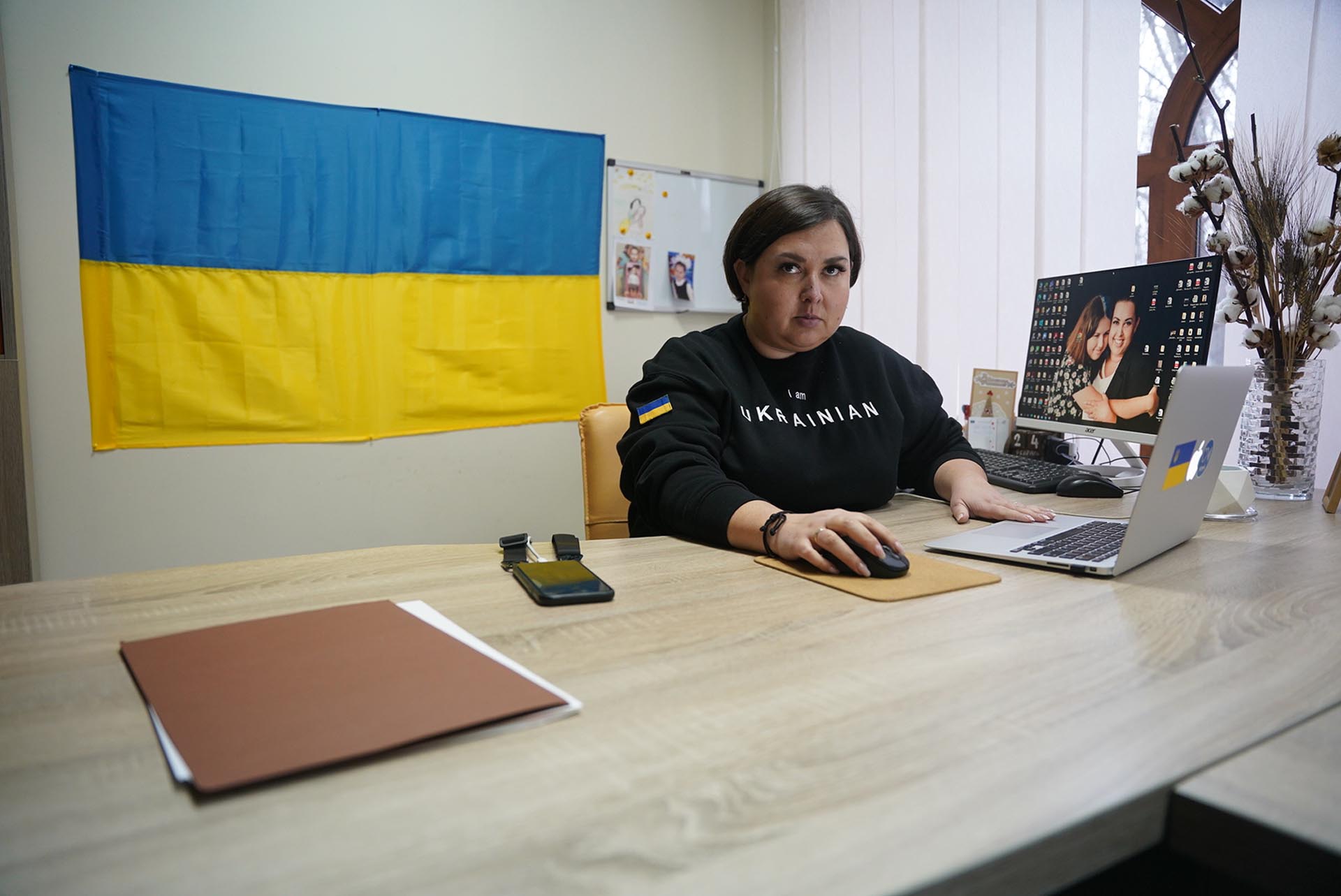 Daría Herashymuk busca a los niños ucranianos robados por Rusia (Foto: Franco Fafasuli)