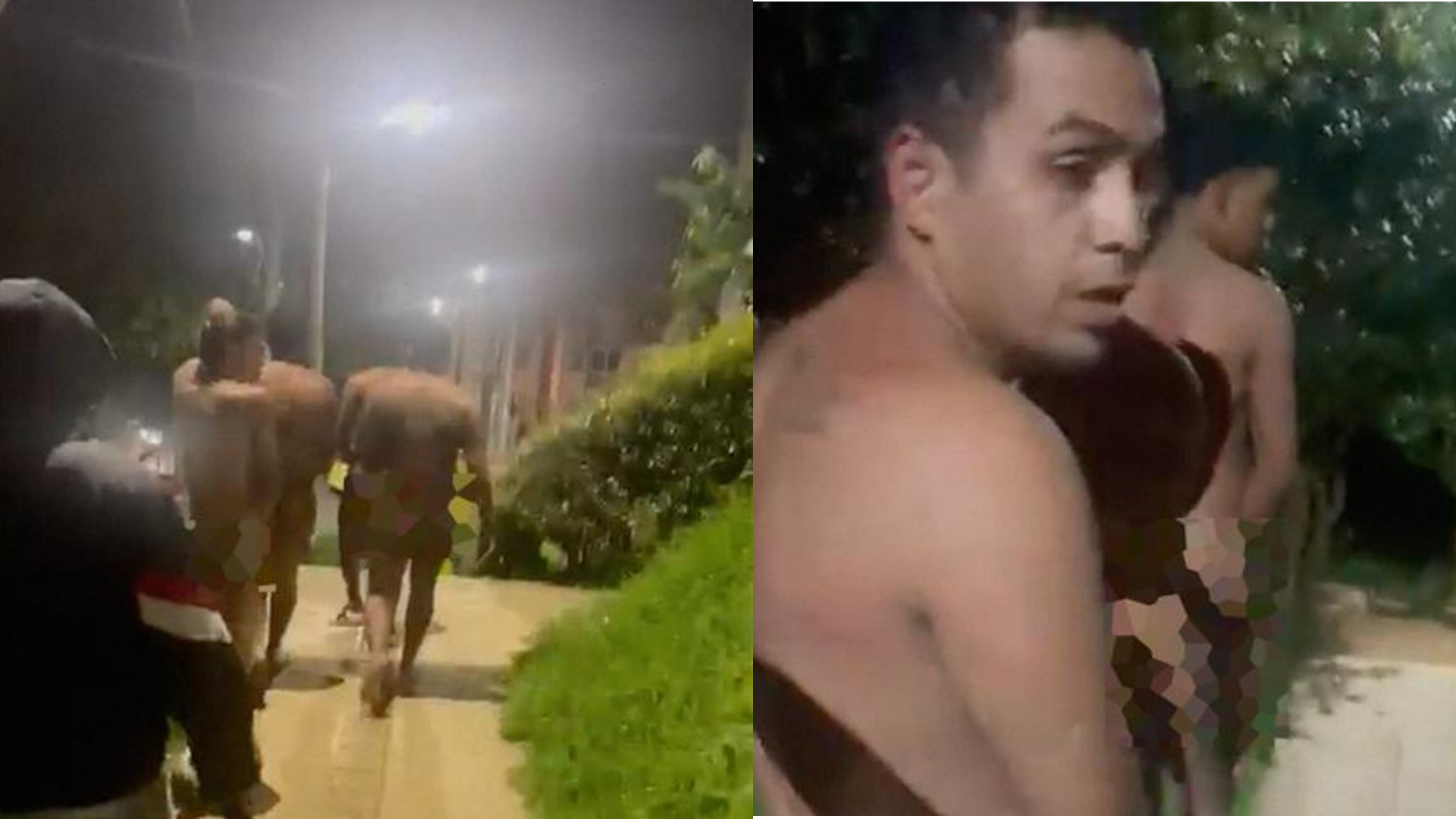 Video: obligan a caminar desnudos a presuntos ladrones en Medellín