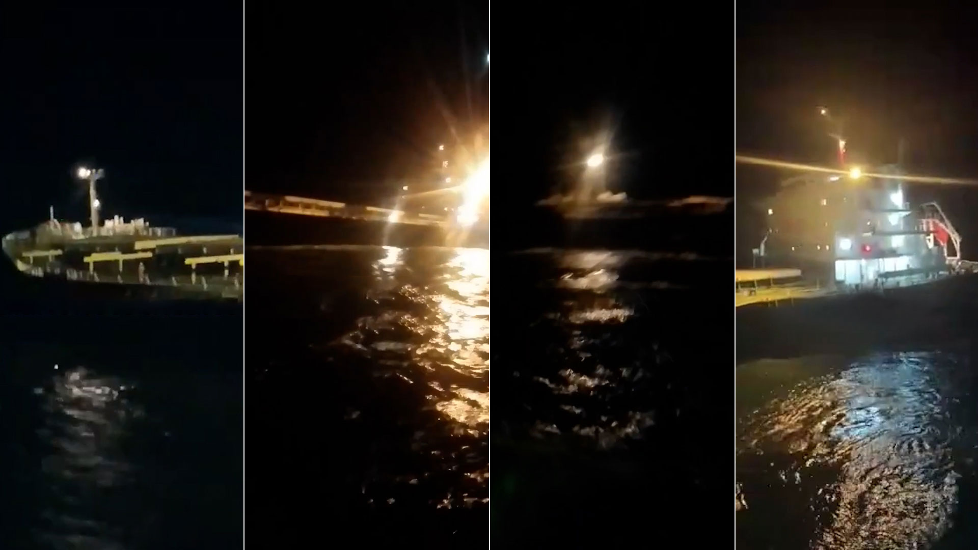 Un barco cargado con soja chocó la escollera norte de Puerto Quequén y casi se hunde