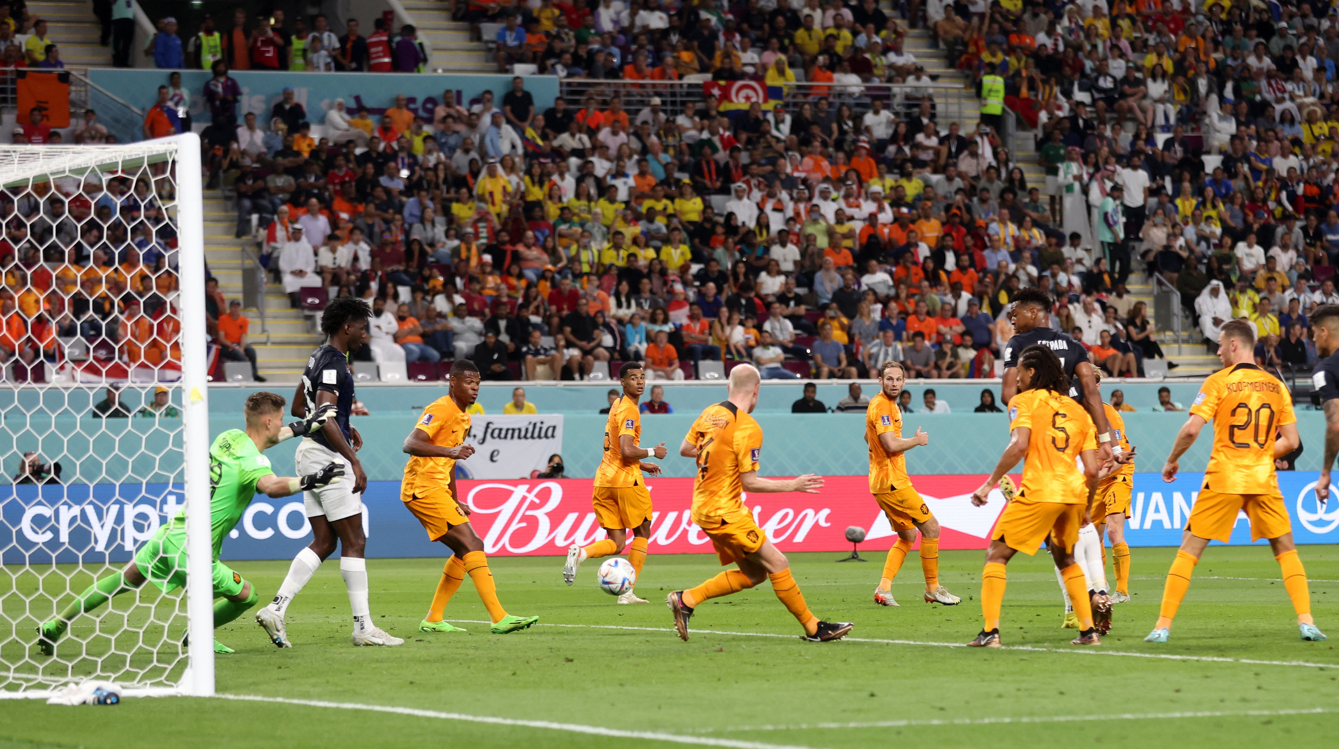 Por qué estuvo bien anulado el gol de Estupiñán que le daba el empate a Ecuador ante Países Bajos