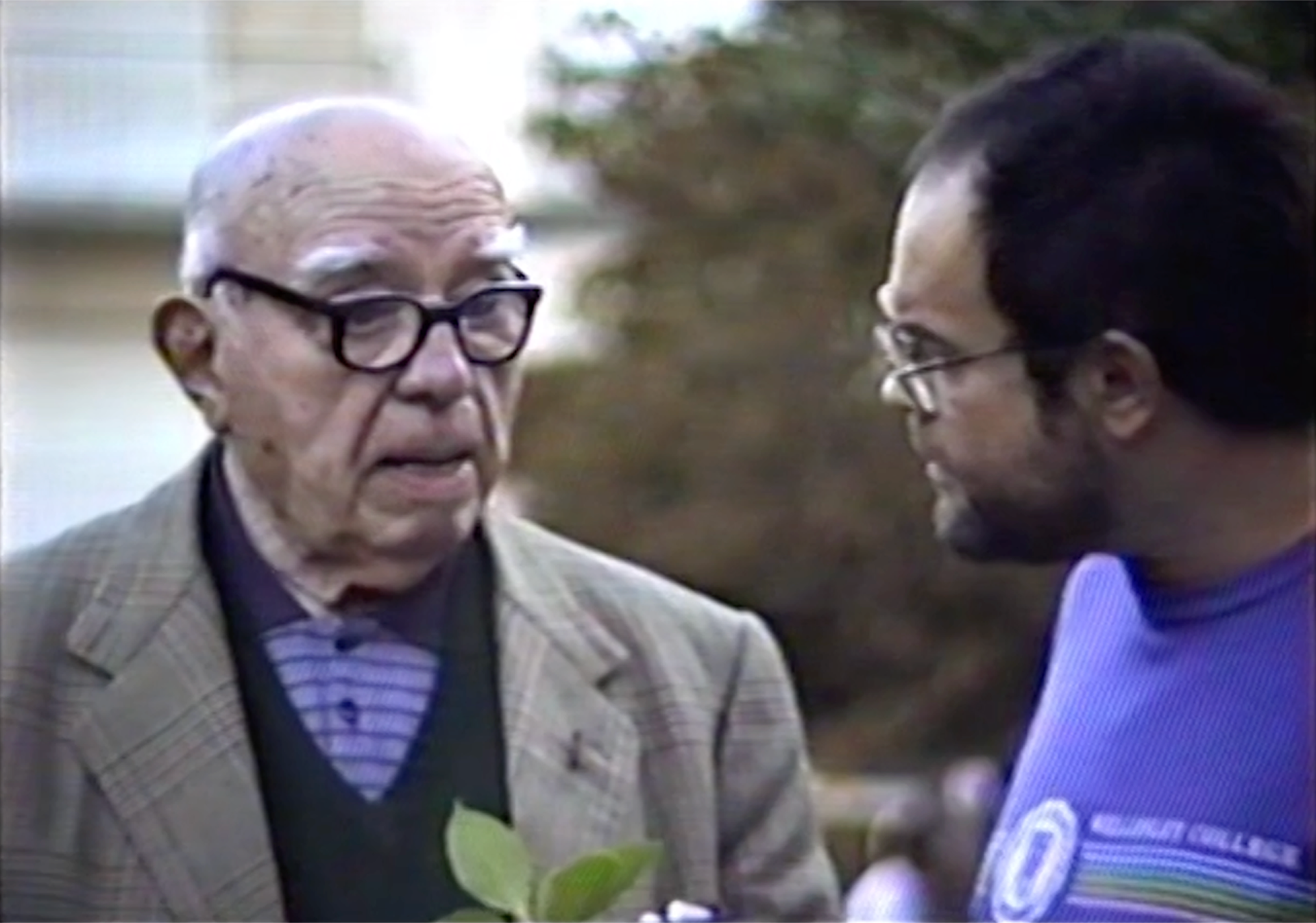 Juan Filloy y Mempo Giardinelli, en la película "Don Juan".