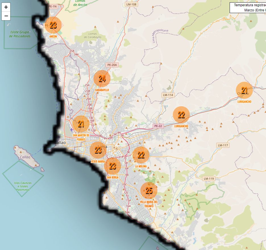 Temperatura en Lima hoy, lunes 13 de marzo