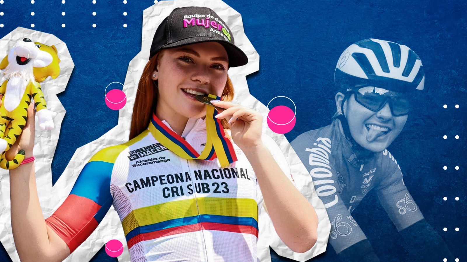 La ciclista colombiana que, dejó el patinaje, se montó en una bici y se convirtió en campeona nacional
