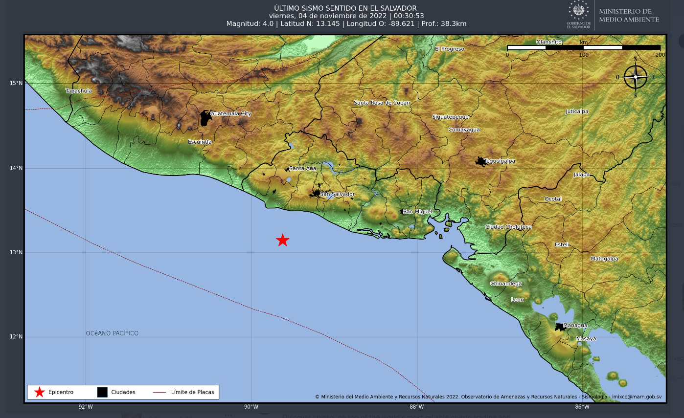 Un Sismo De Magnitud 60 Sacudió El Salvador Infobae 6032