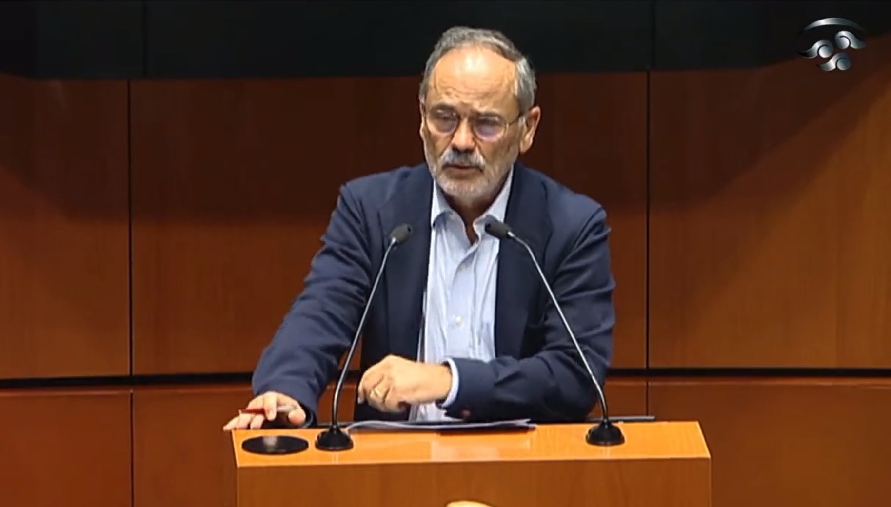 El senador Gustavo Madero desmintió las aseveraciones de Monreal (Canal del Congreso)