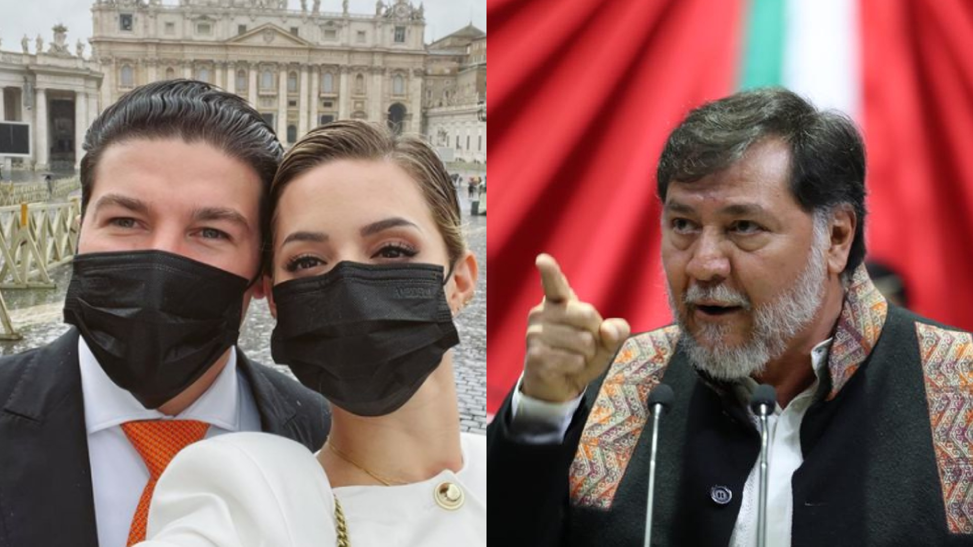Fernández Noroña estalló contra Samuel García y Mariana Rodríguez por “adoptar” a un bebé por un fin de semana (Fotos: Instagram/@marianardzcantu // Twitter/DiputadosPTLXIV)