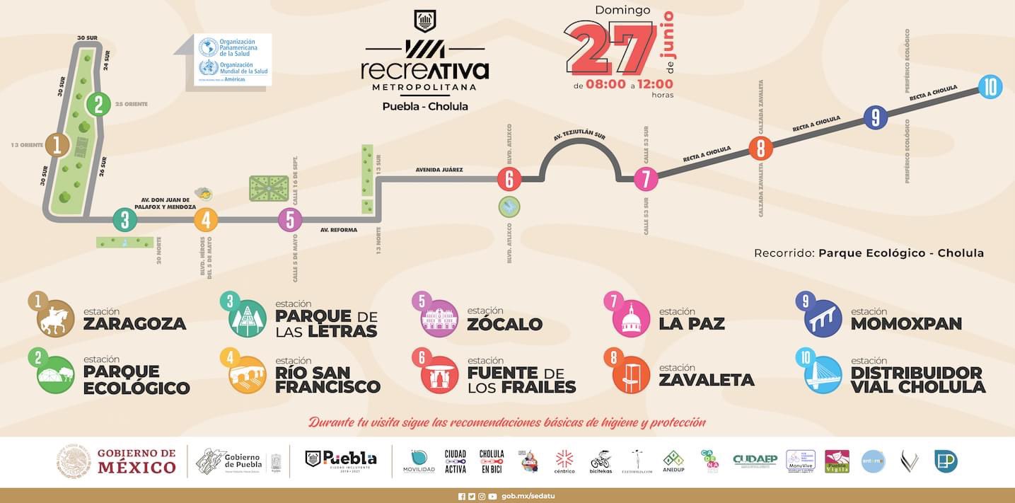 The Metropolitan Recreational Route covers 18 kilometers in four municipalities (Twitter/@laviametro)