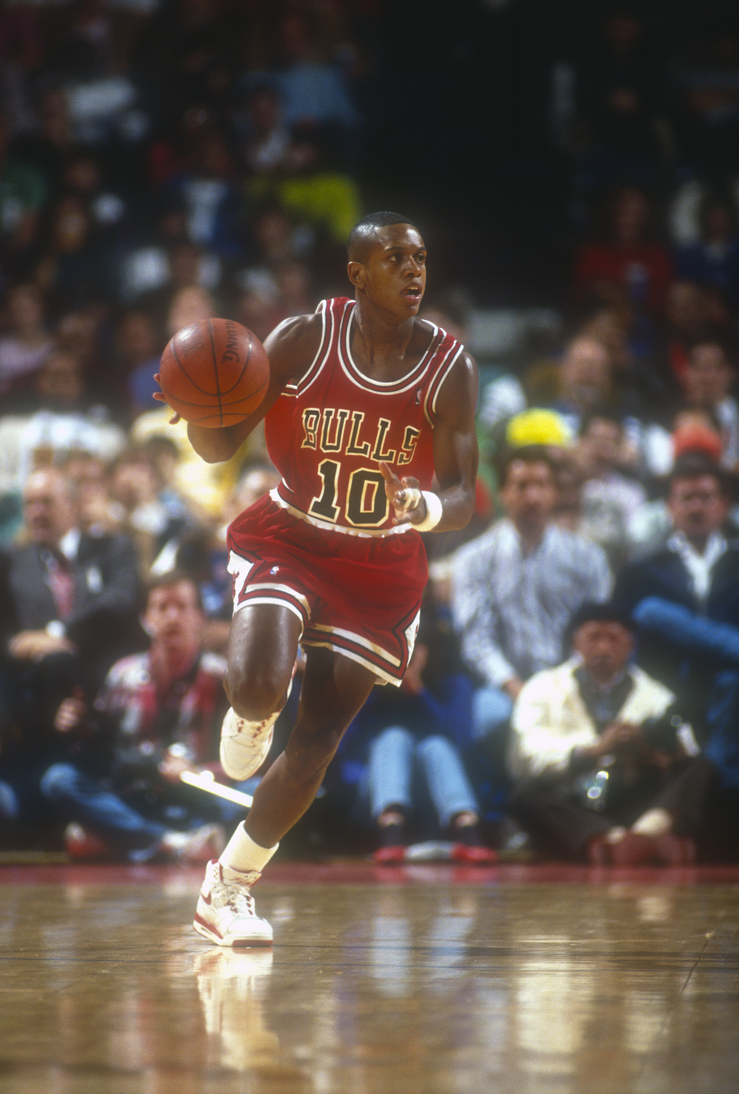 B.J. Armstrong durante su triunfal paso por los Chicago Bulls (Photo by Focus on Sport/Getty Images)
