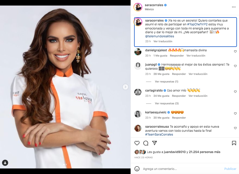 Sara Corrales Dejará La Actuación Y Ahora Busca Ser “top Chef Vip” “¡chao México” Infobae 0718