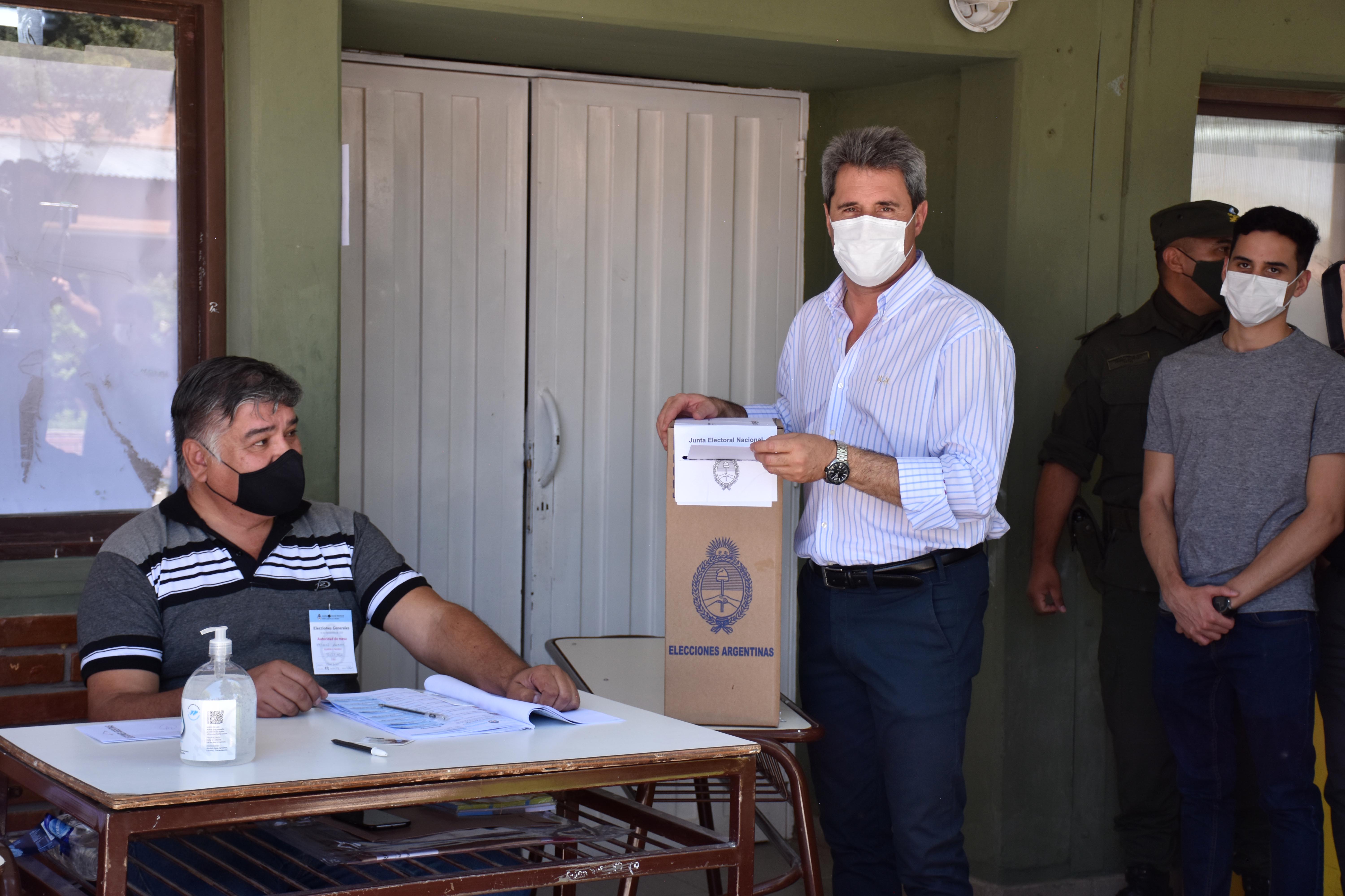 El gobernador de San Juan, Sergio Uñac, en las últimas elecciones legislativas