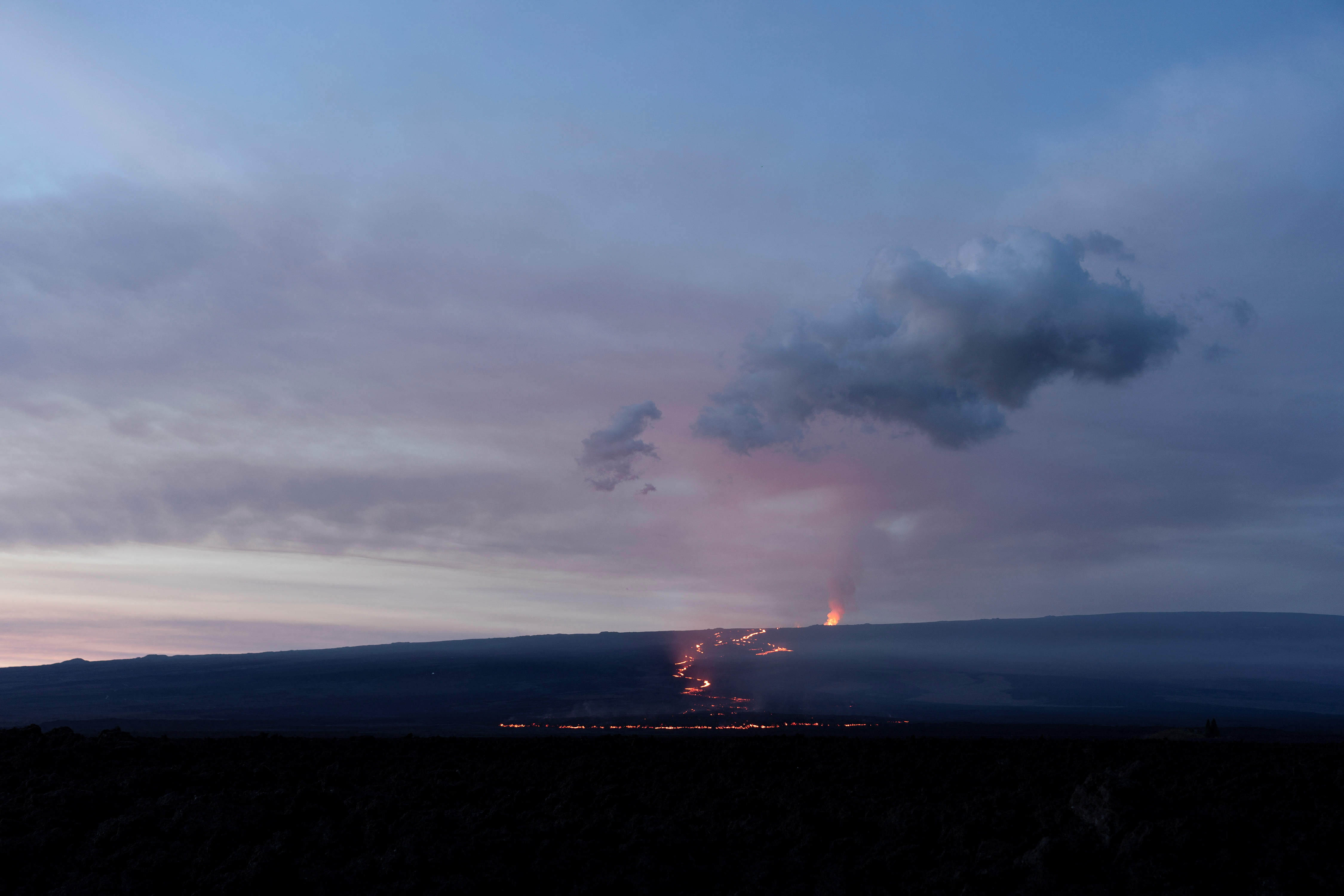 No está claro cuánto durará esta erupción, pero para muchos nativos hawaianos es una profunda experiencia espiritual (REUTERS/Go Nakamura)