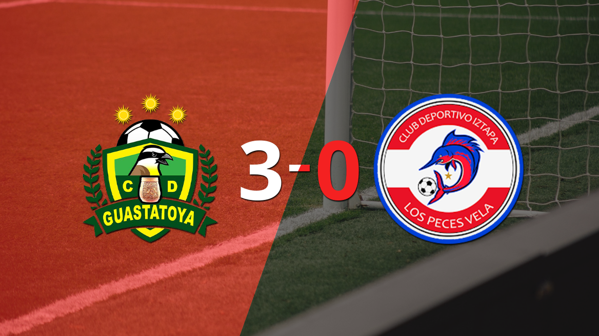 Guastatoya goleó 3-0 a Dep. Iztapa con doblete de Matías Galvaliz