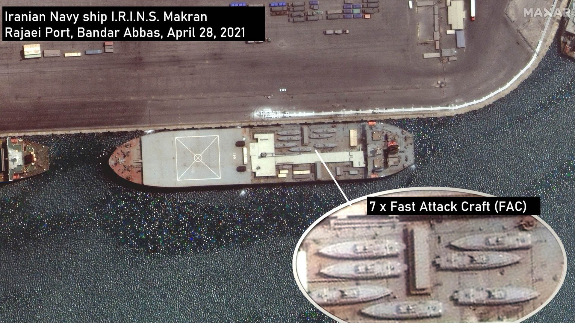 Imágenes satelitales muestran un carguero iraní llevando lanchas de asalto que podrían tener como destino final Venezuela