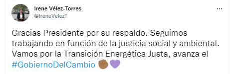Irene Vélez was satisfied with the vote in the House of Representatives: "Today the support was for the mining-energy policy proposal" 2 infobae