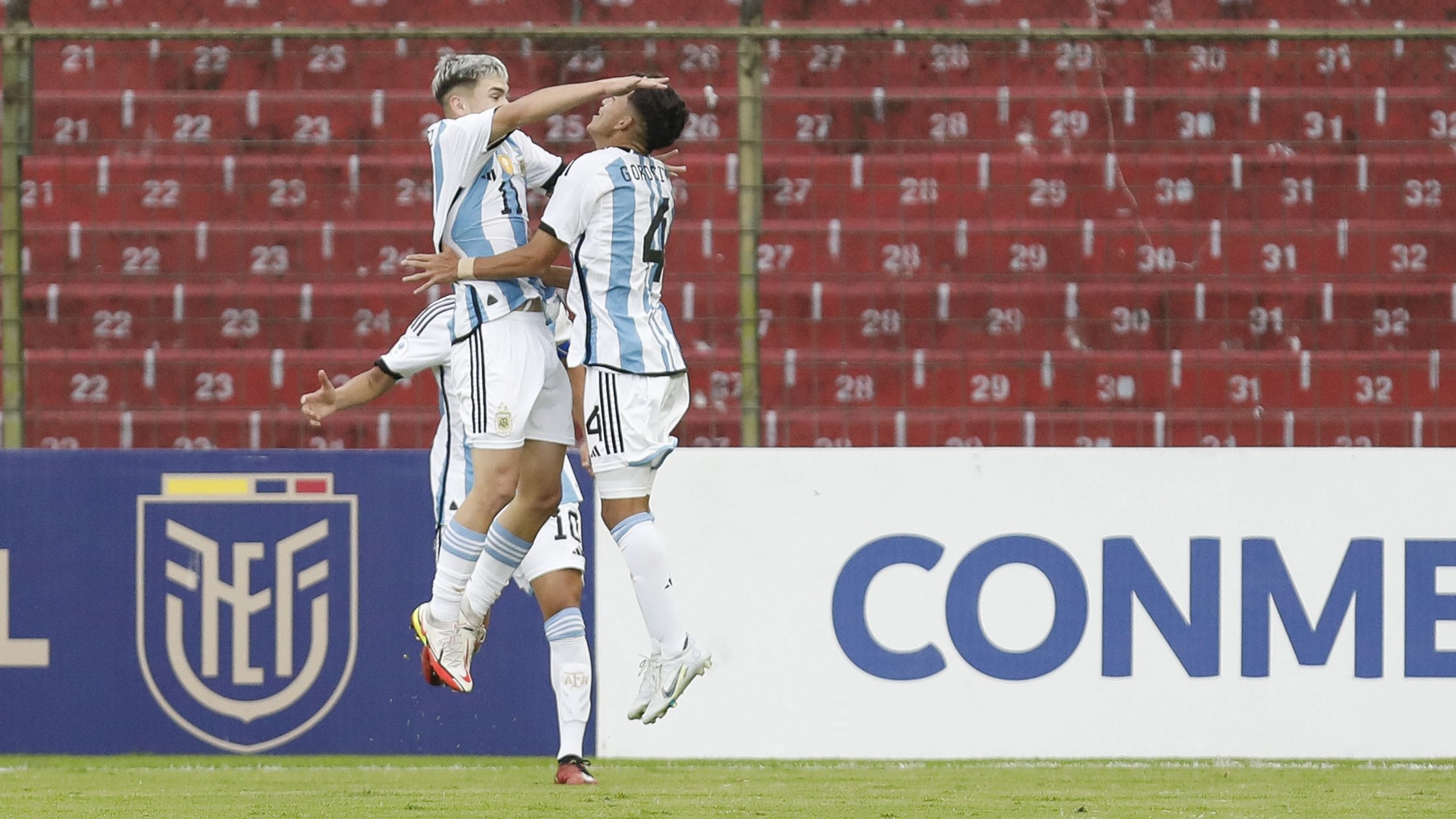 Argentina venció 2-1 a Venezuela en el Sudamericano Sub 17 y quedó a un paso de la clasificación al Mundial
