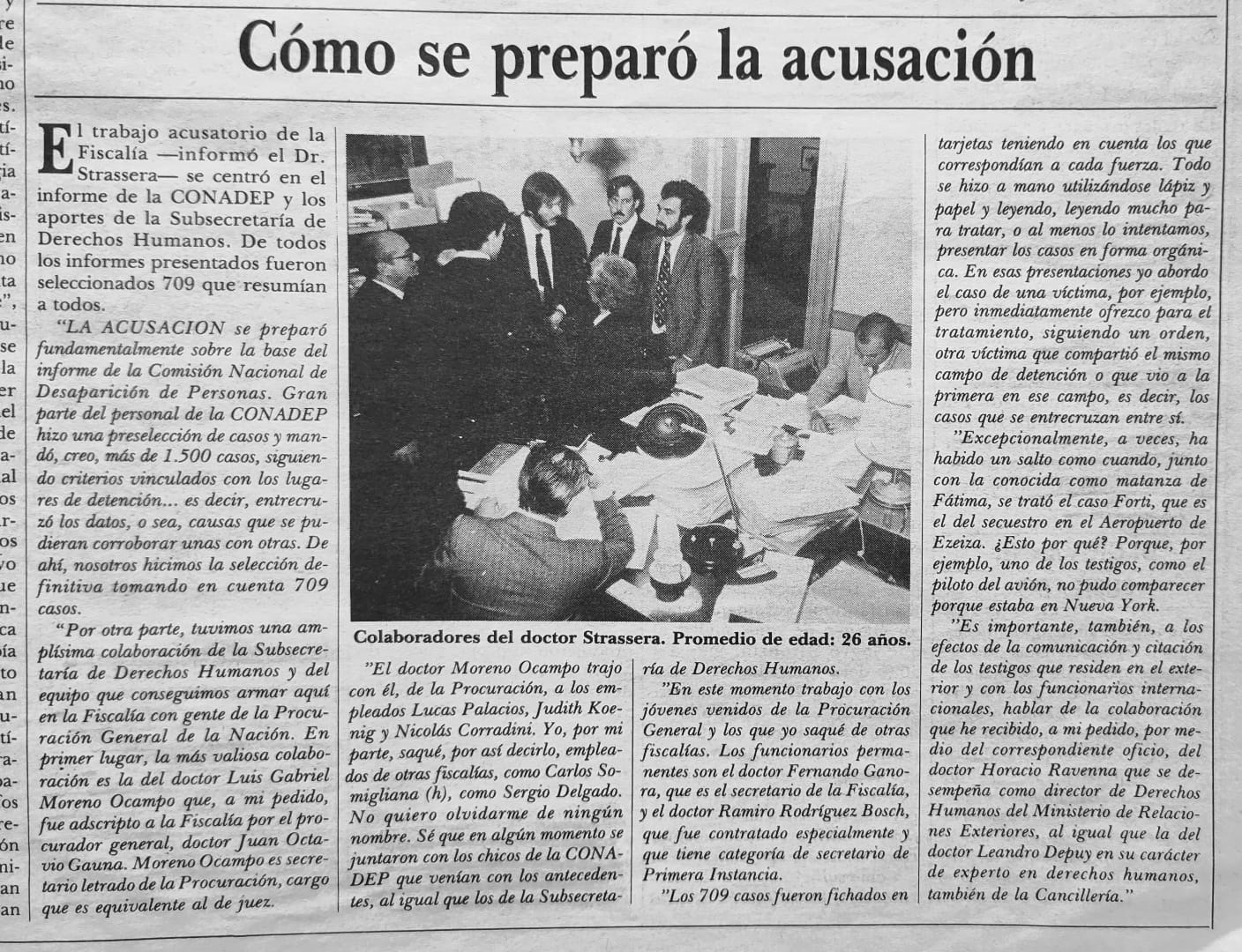 La acusación de la fiscalía se basó en el informe de la Conadep y en los aportes de la flamante Subsecretaría de Derechos Humanos