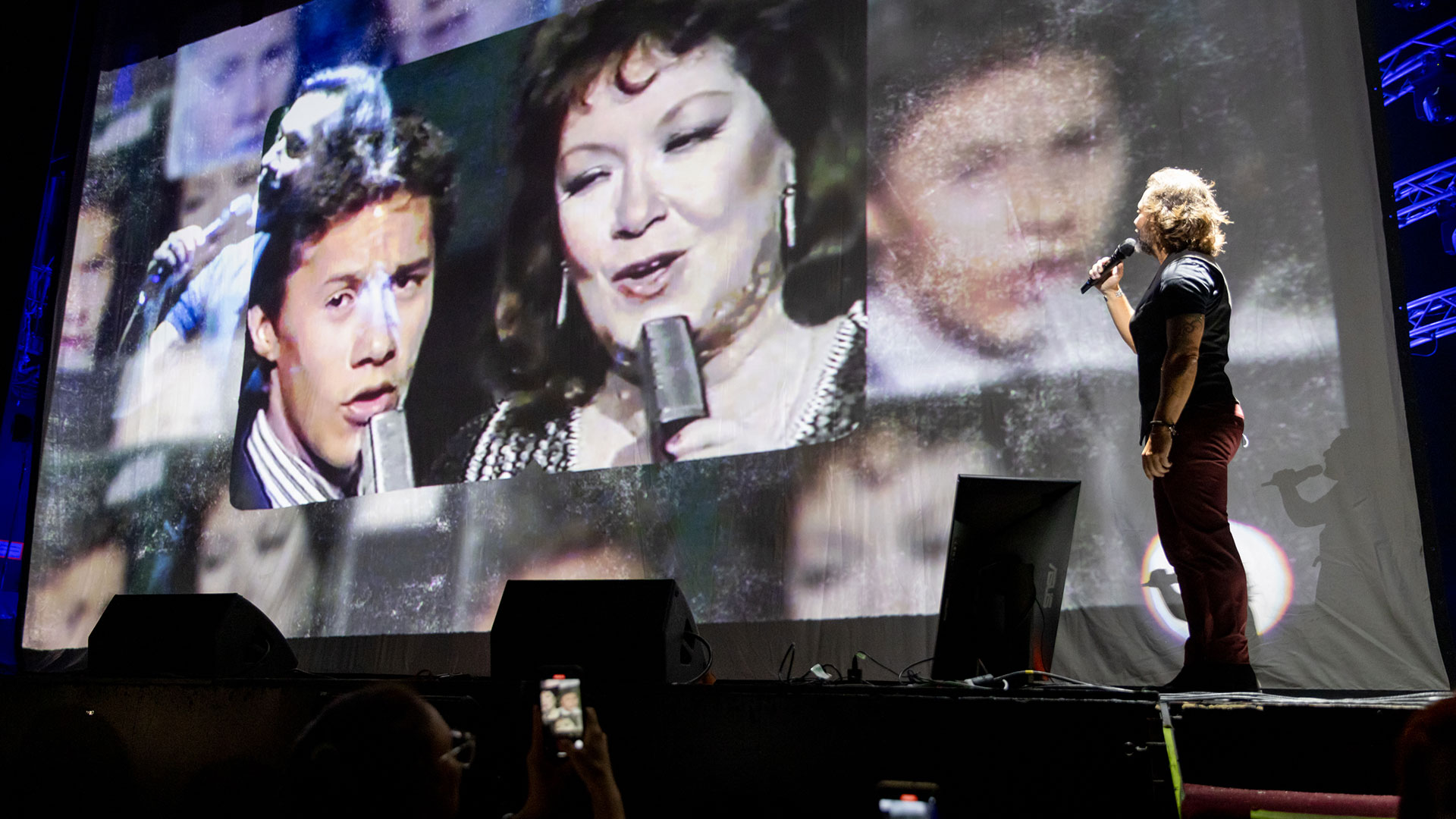 Con un video retro, Diego Torres homenajeó a su mamá Lolita, en el Gran Rex