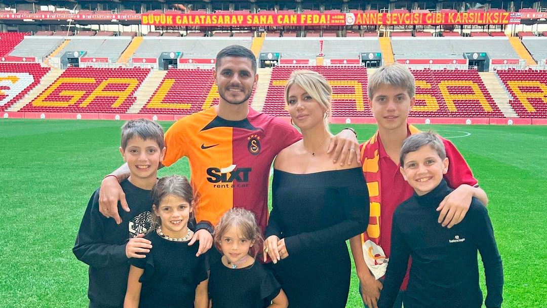 El hijo mayor de Maxi López y Wanda Nara se unió al Galatasaray de Mauro Icardi