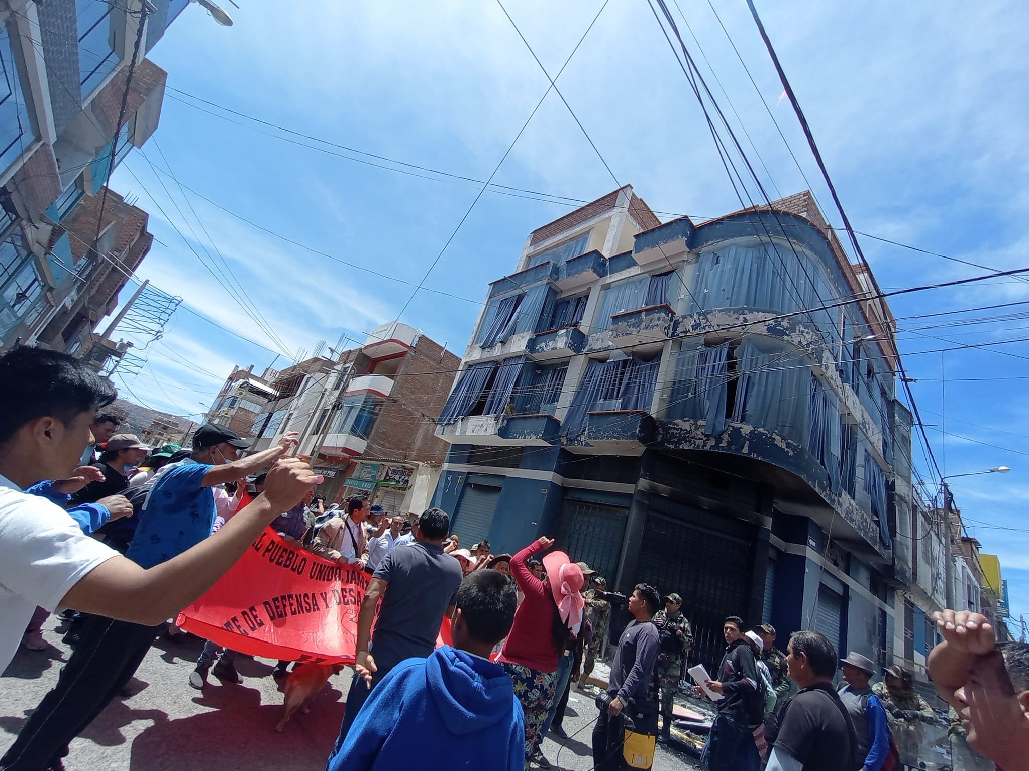 Pobladores de Huanta acatan paro en Ayacucho (Facebook: Entérate Ayacucho)