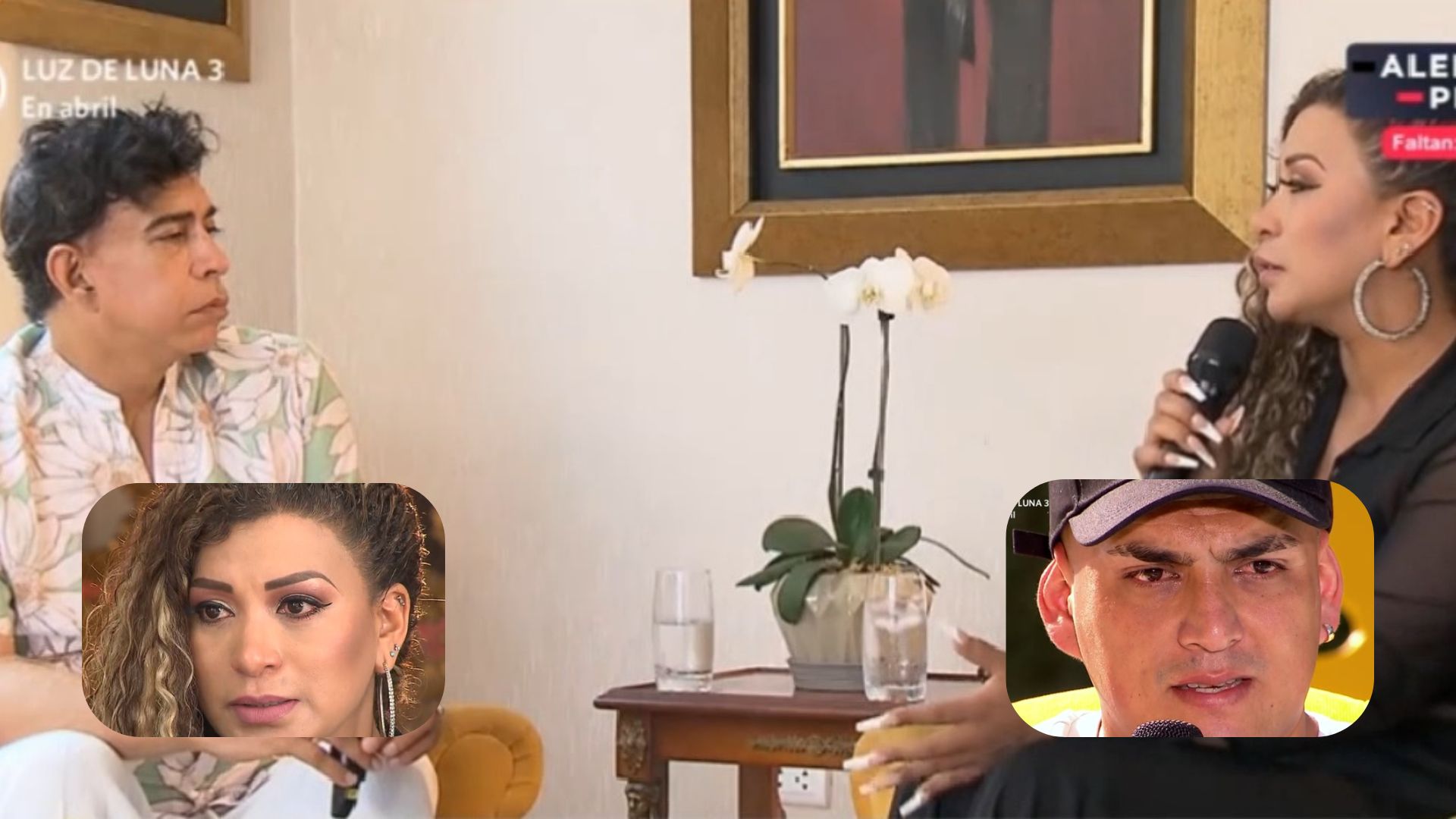 Paula Arias y Eduardo en entrevista para El Reventonazo de la Chola Chabuca. Captura de América TV.