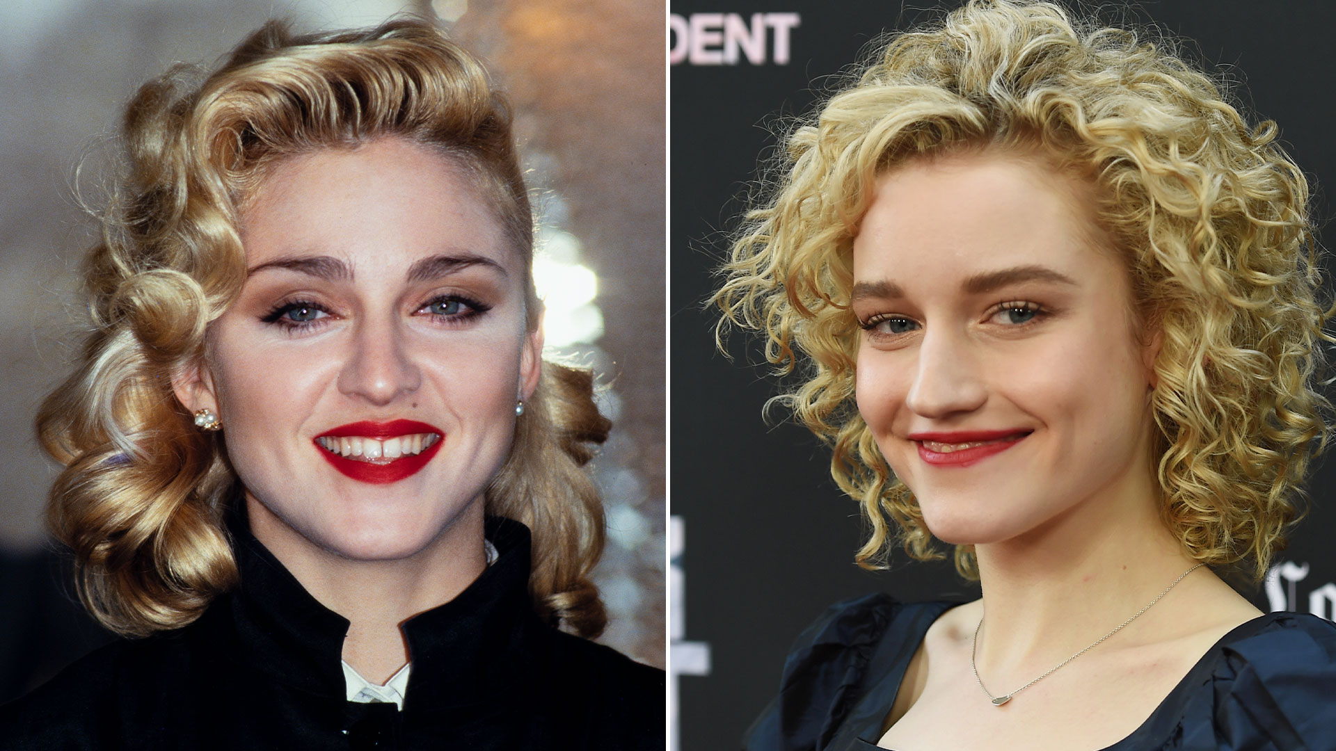 Pelo ondulado, dientes separados y actitud camalénica: Garner fue la elegida de Madonna para hacer su biopic (Getty Images)
