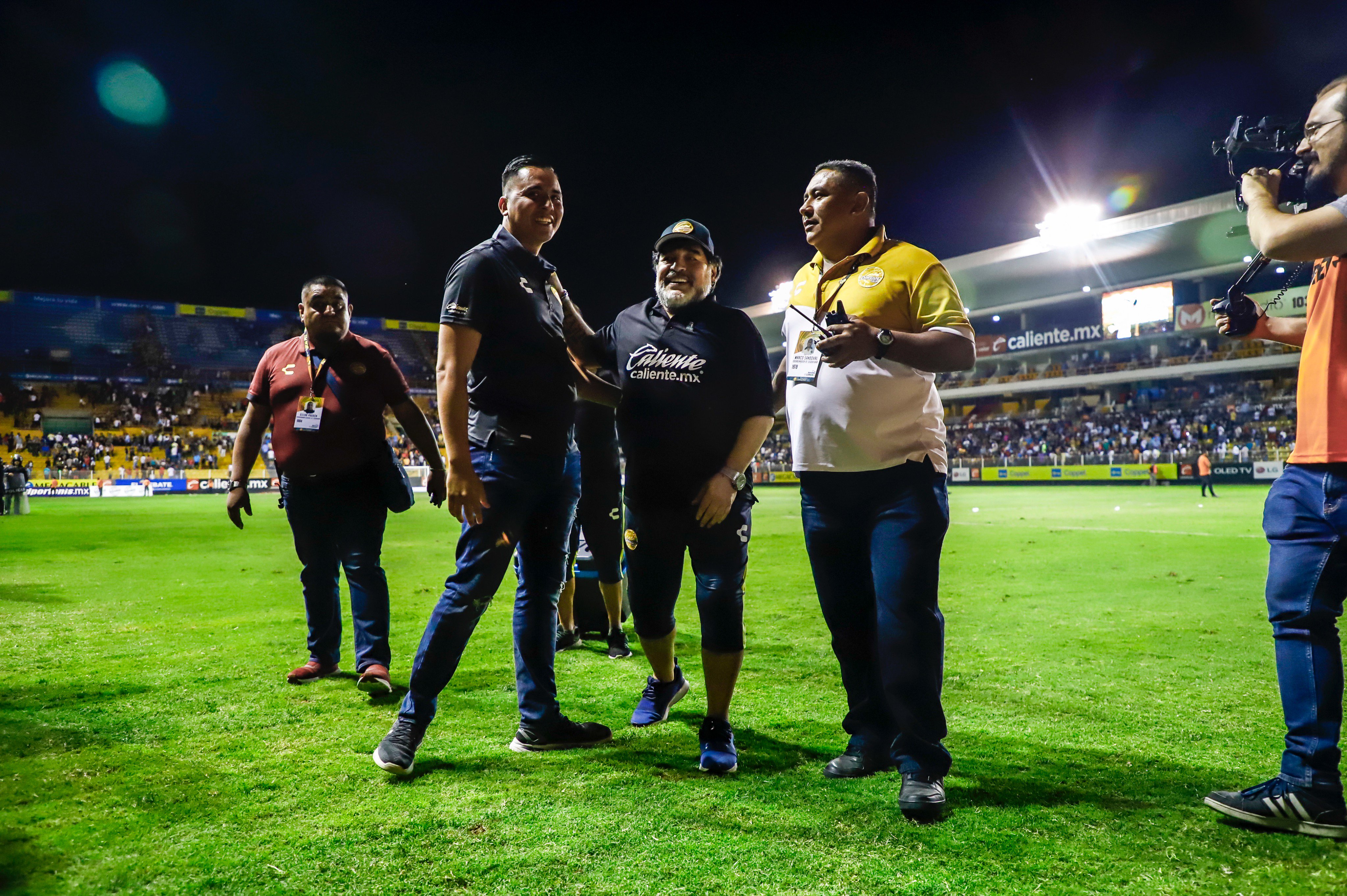 Maradona le dio lustre a la segunda división del fúbtol mexicano (Foto: Twitter @Dorados)