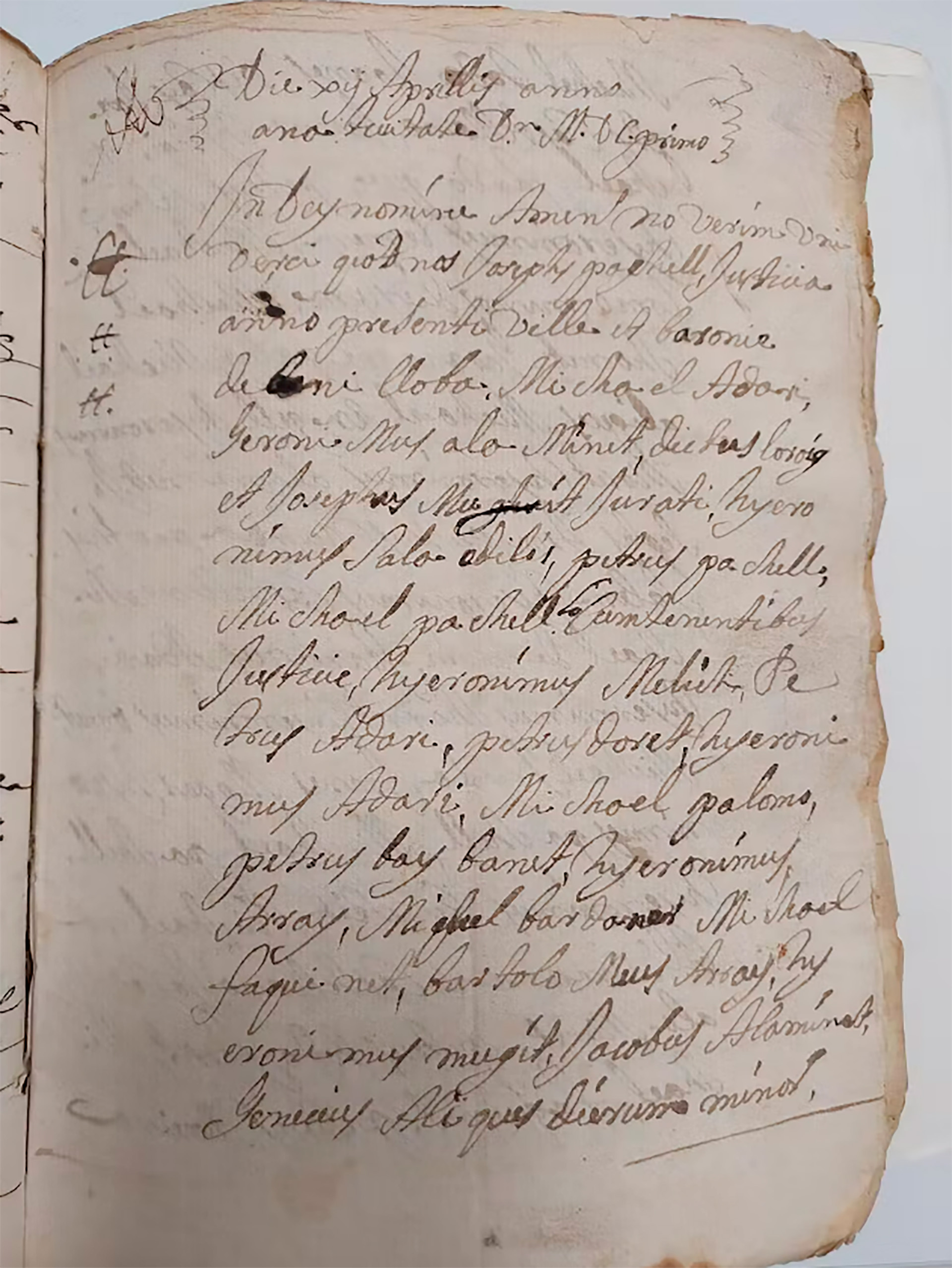 Otro extracto del documento analizado. Arxiu Històric Municipal de Cocentaina