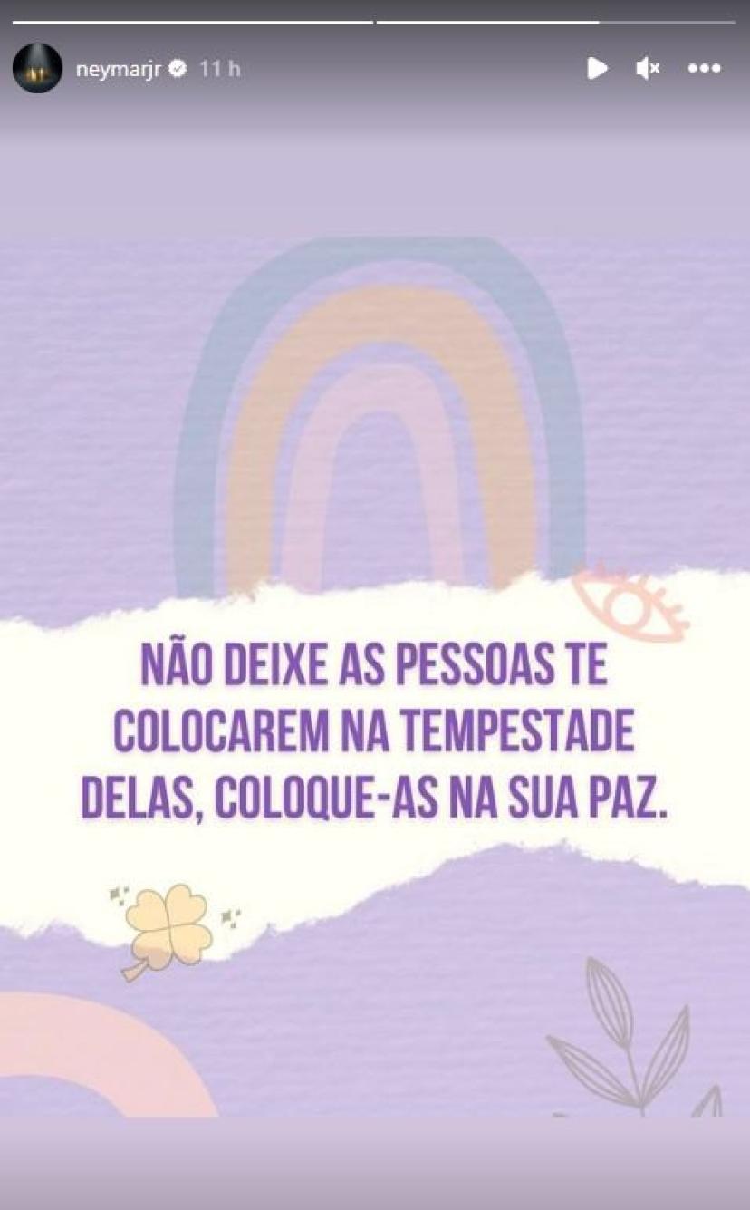 La reacción de Neymar el día después que los ultras del PSG marcharan hacia su casa en París para pedirle que se vaya del club (Instagram)