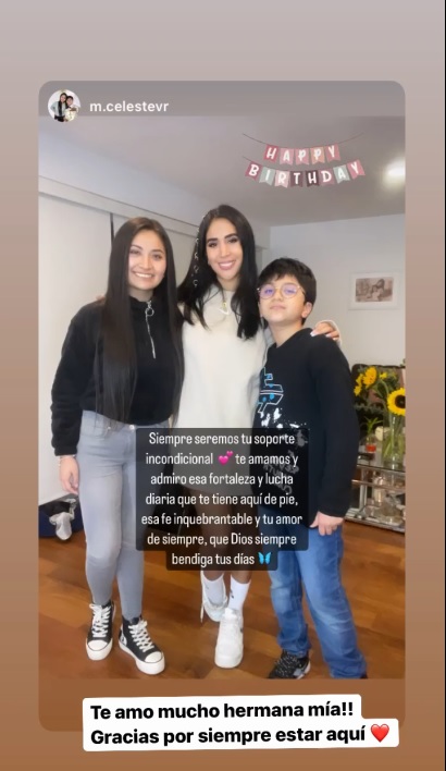Familia deja saludos de cumpleaños a Melissa Paredes. (Instagram)