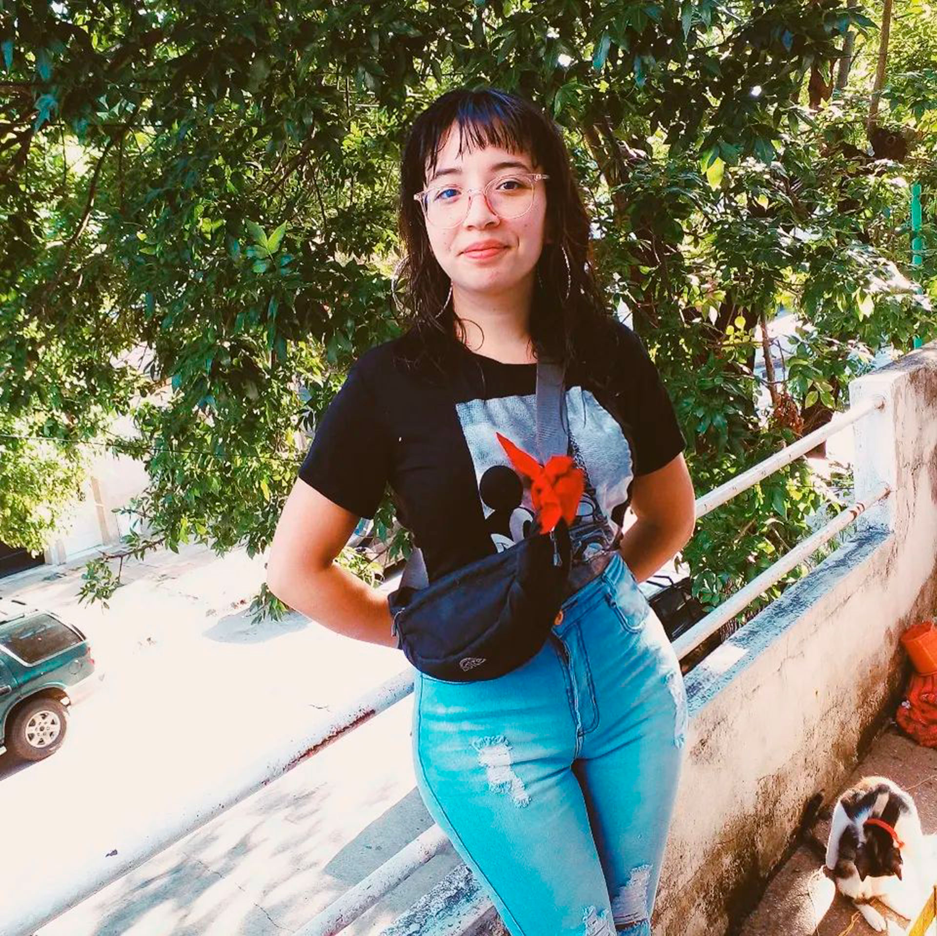 Javiera Sarraz vive hace tiempo en un barrio de Buenos Aires