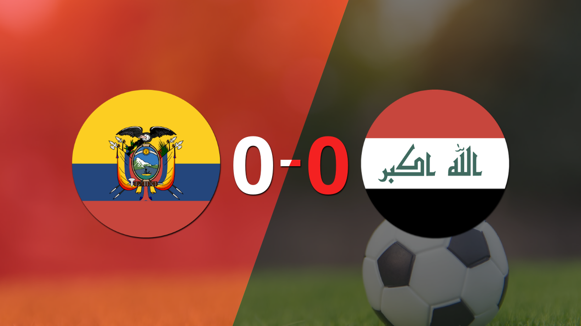 Ecuador e Irak terminaron sin goles
